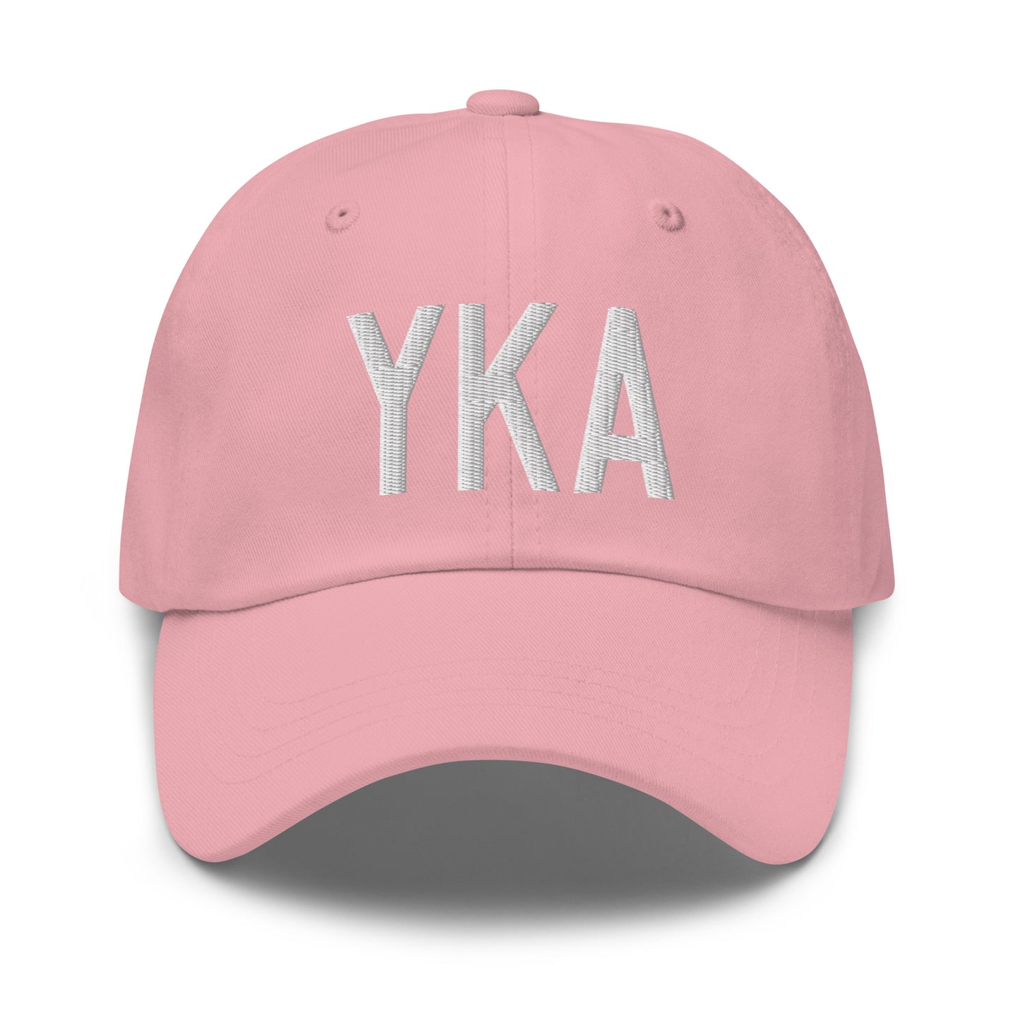 Airport Code Baseball Cap - White • YKA Kamloops • YHM Designs - Image 25