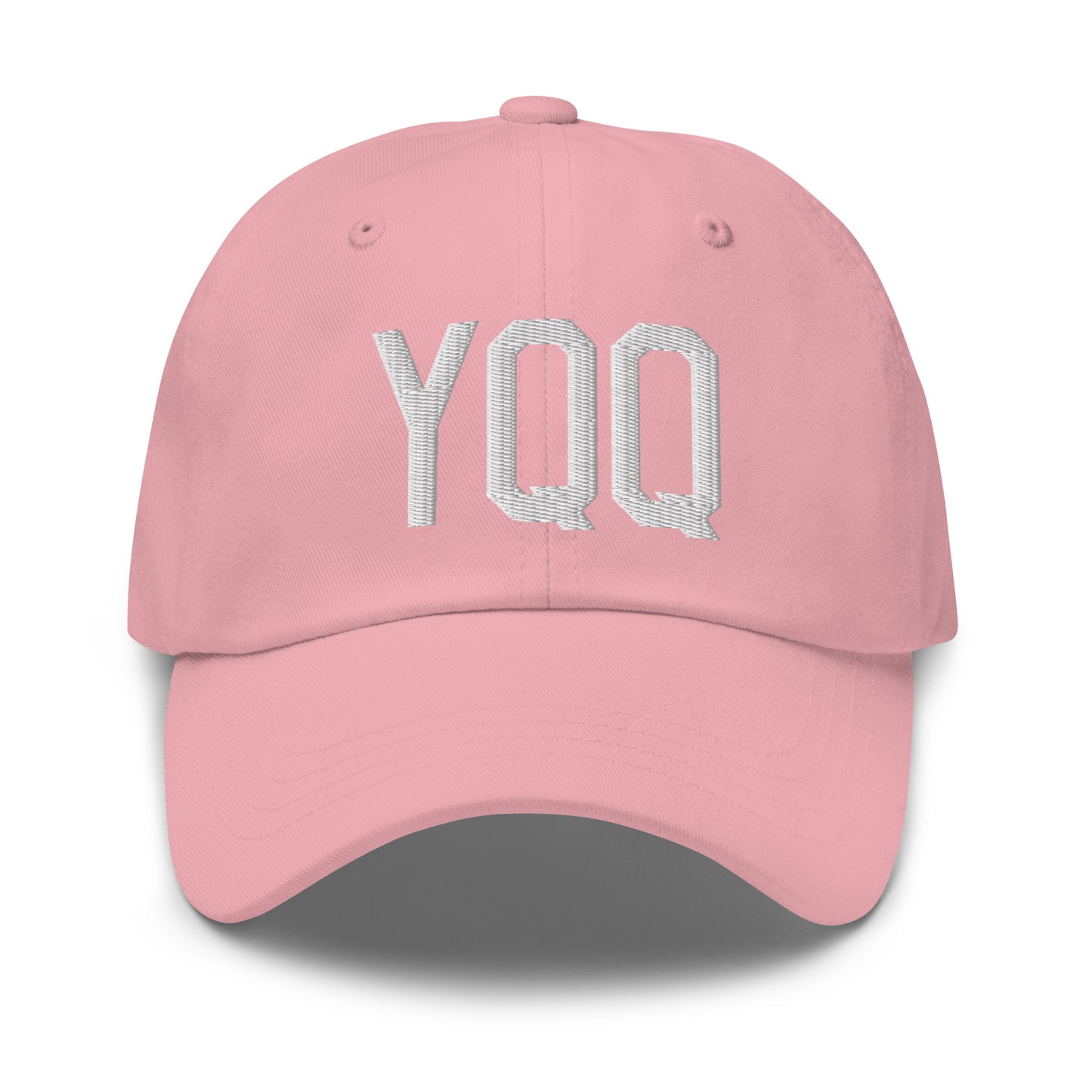 Airport Code Baseball Cap - White • YQQ Comox • YHM Designs - Image 25