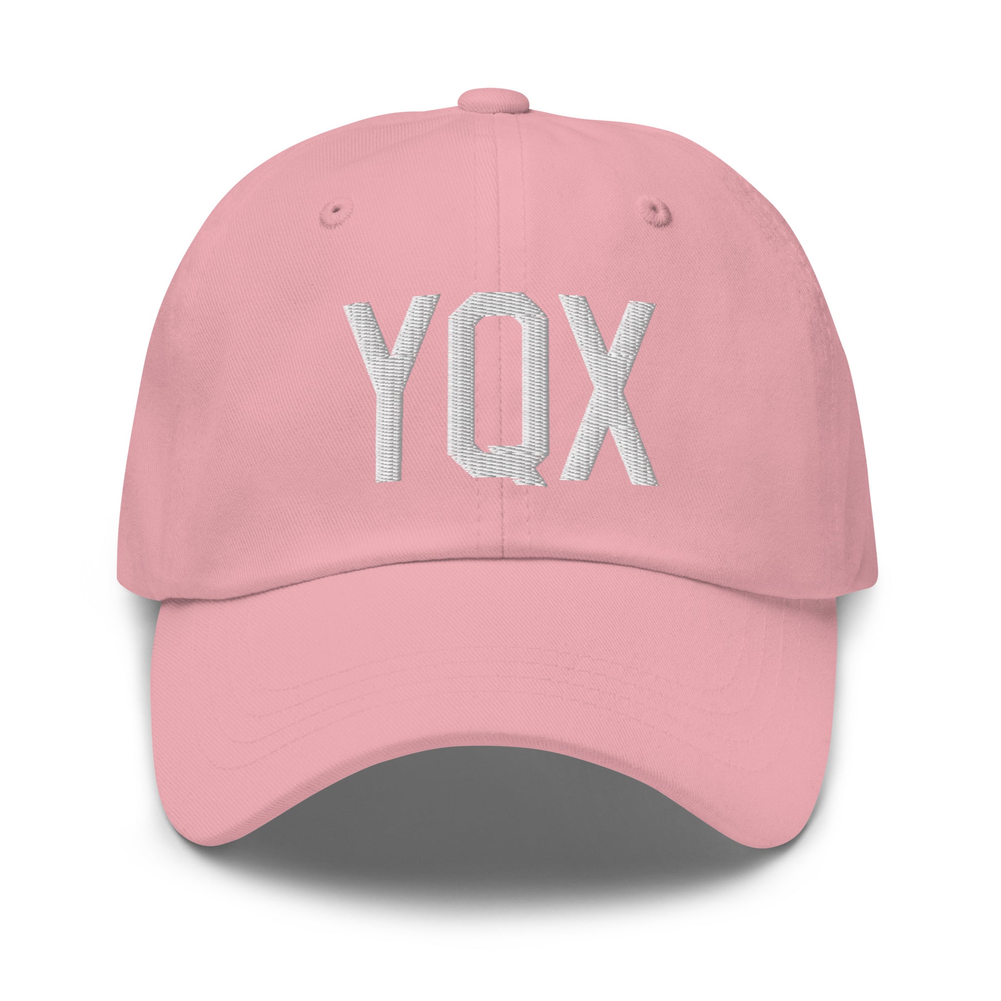 Airport Code Baseball Cap - White • YQX Gander • YHM Designs - Image 25