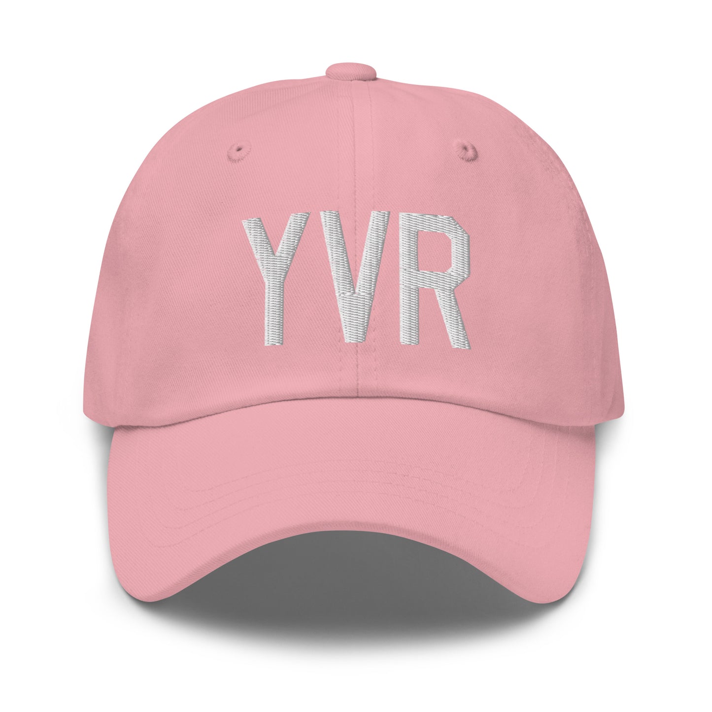 Airport Code Baseball Cap - White • YVR Vancouver • YHM Designs - Image 25