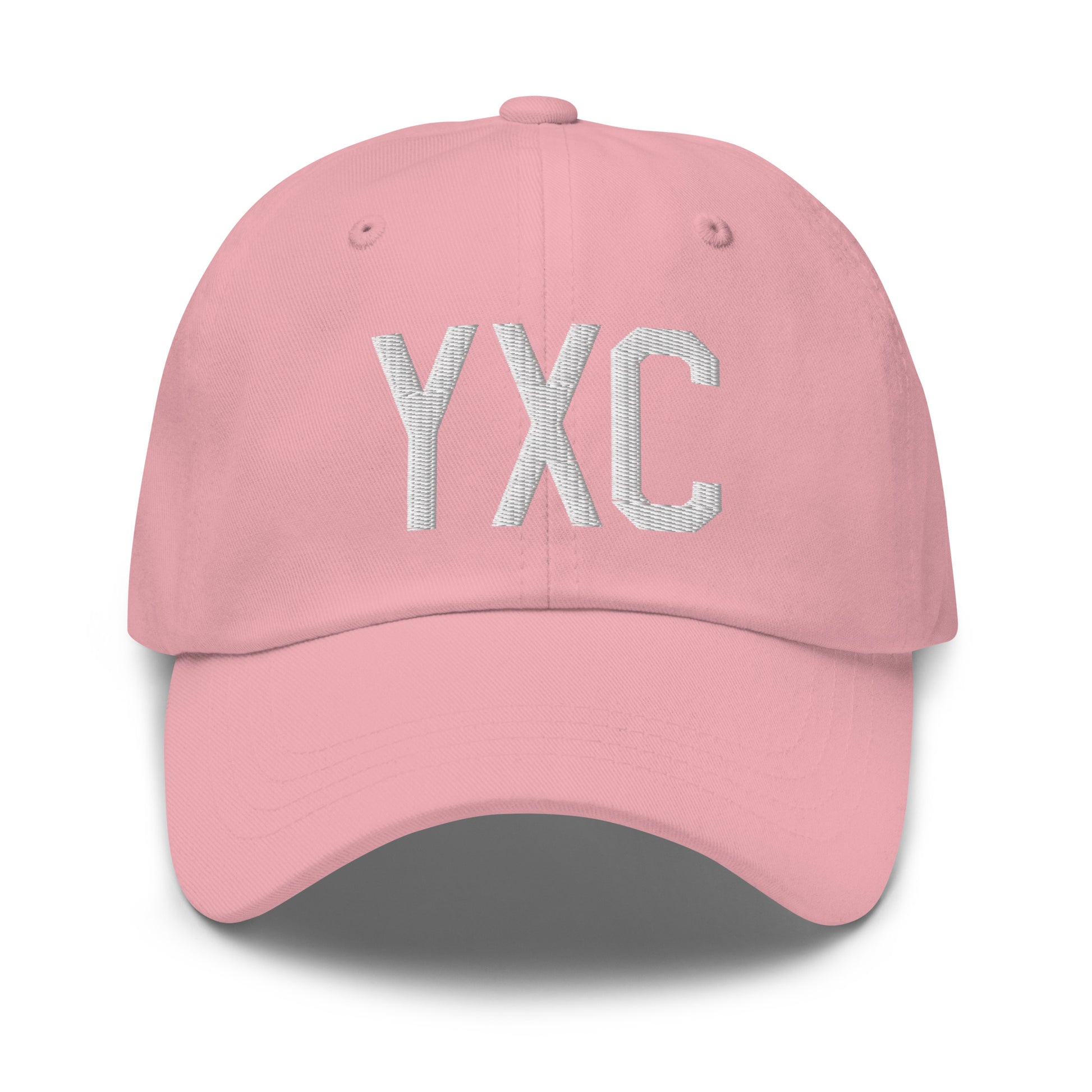Airport Code Baseball Cap - White • YXC Cranbrook • YHM Designs - Image 25