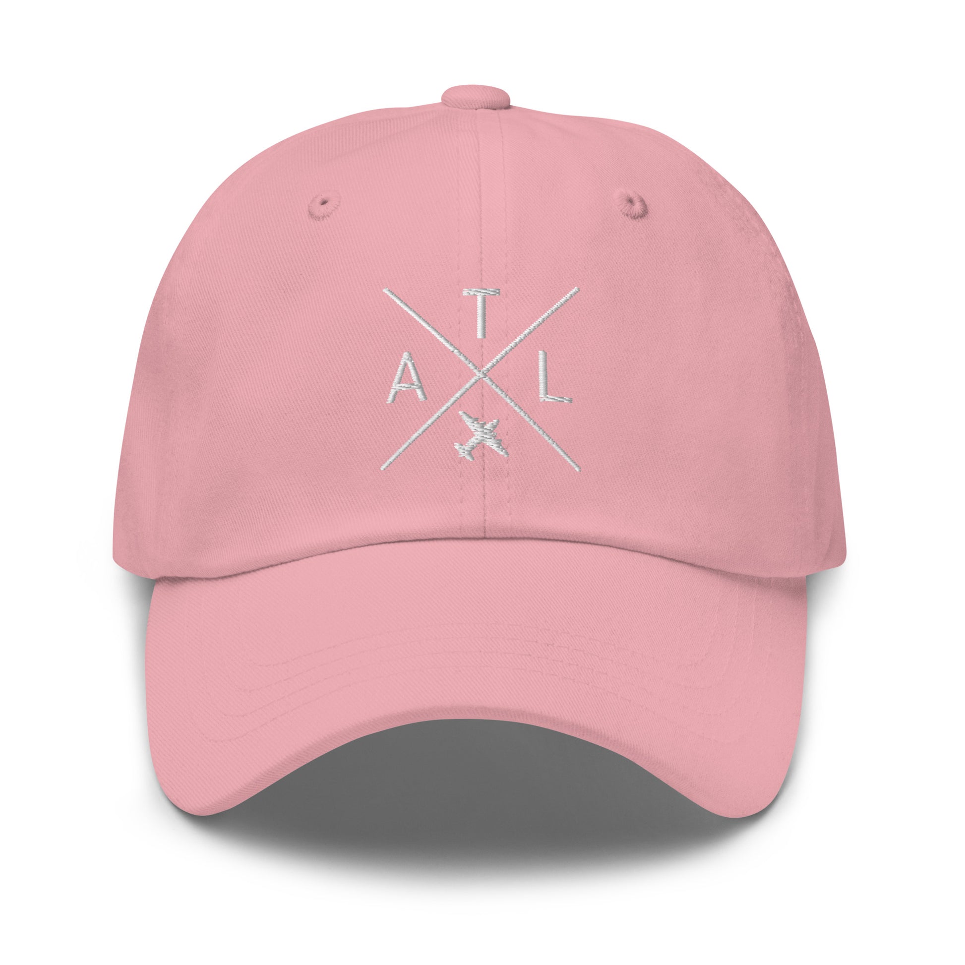 Crossed-X Dad Hat - White • ATL Atlanta • YHM Designs - Image 25