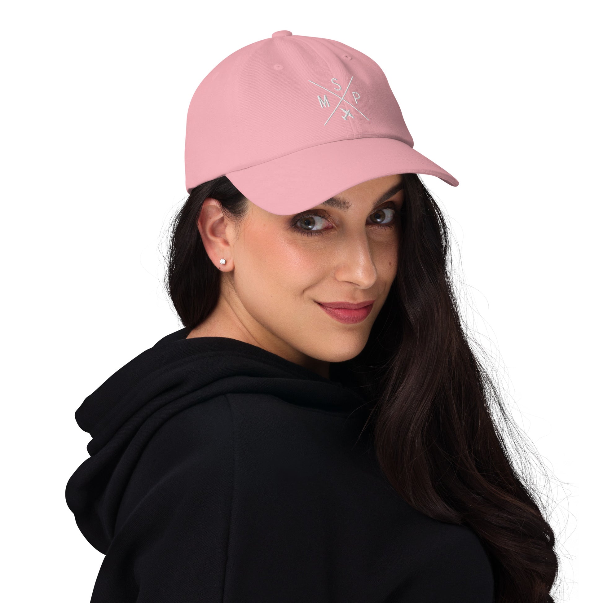 Crossed-X Dad Hat - White • MSP Minneapolis • YHM Designs - Image 10