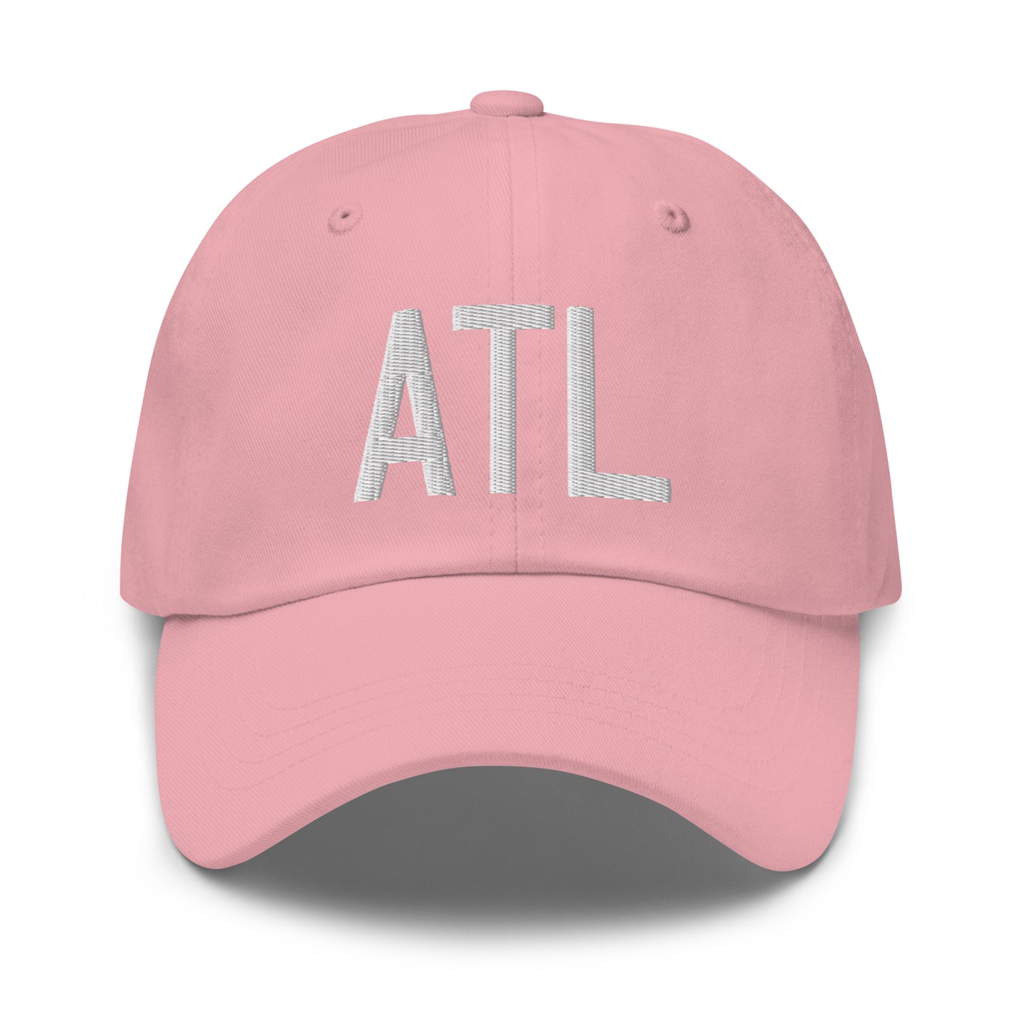Airport Code Baseball Cap - White • ATL Atlanta • YHM Designs - Image 25