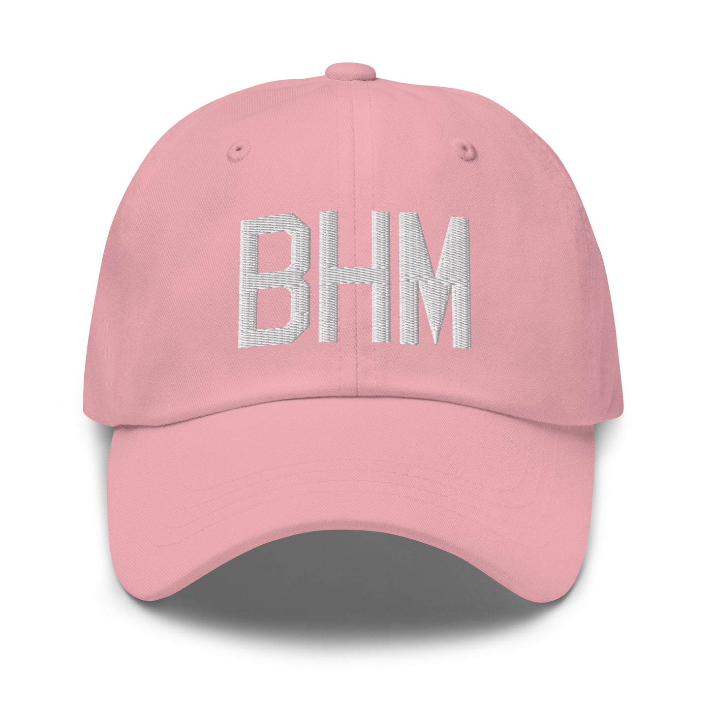 Airport Code Baseball Cap - White • BHM Birmingham • YHM Designs - Image 25