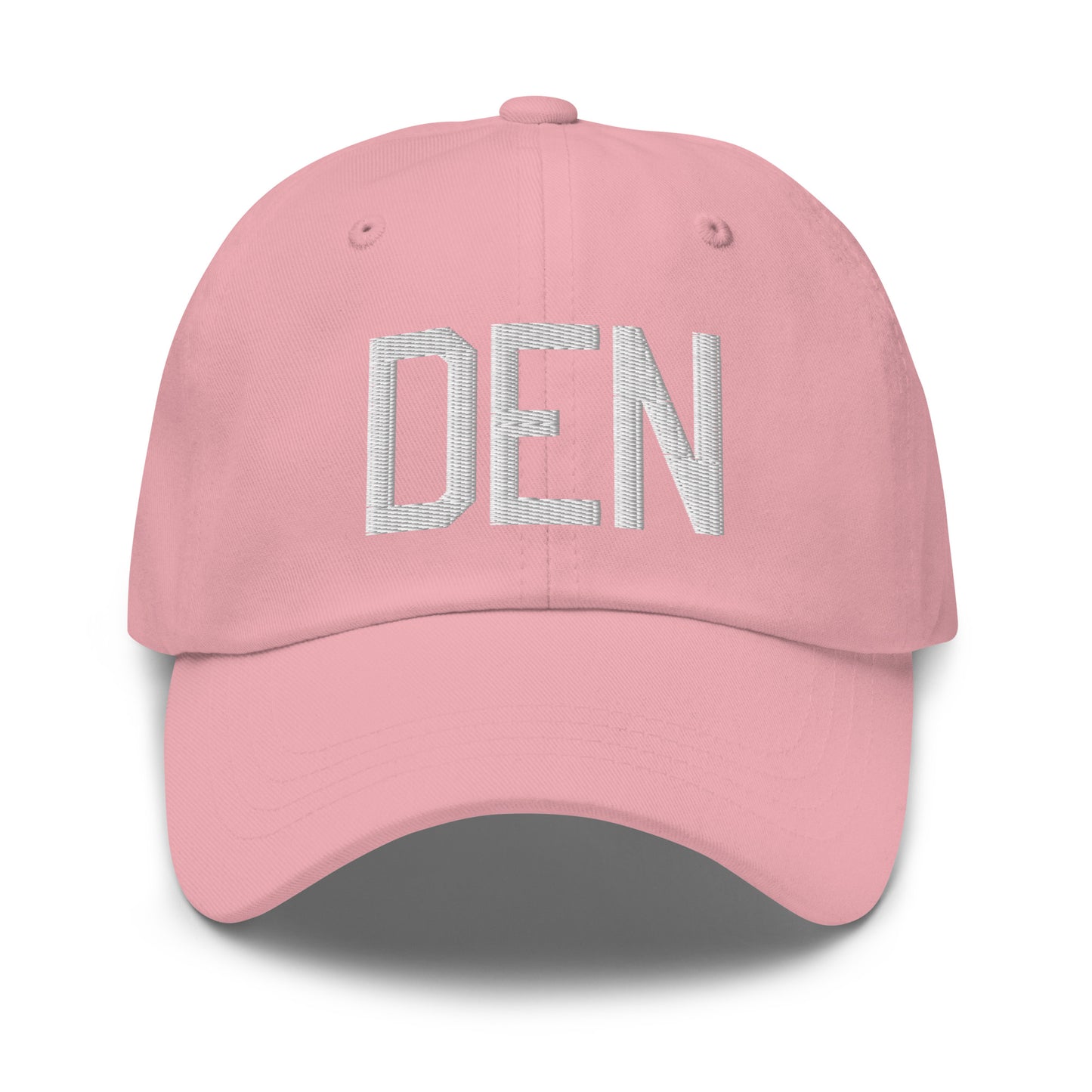 Airport Code Baseball Cap - White • DEN Denver • YHM Designs - Image 25