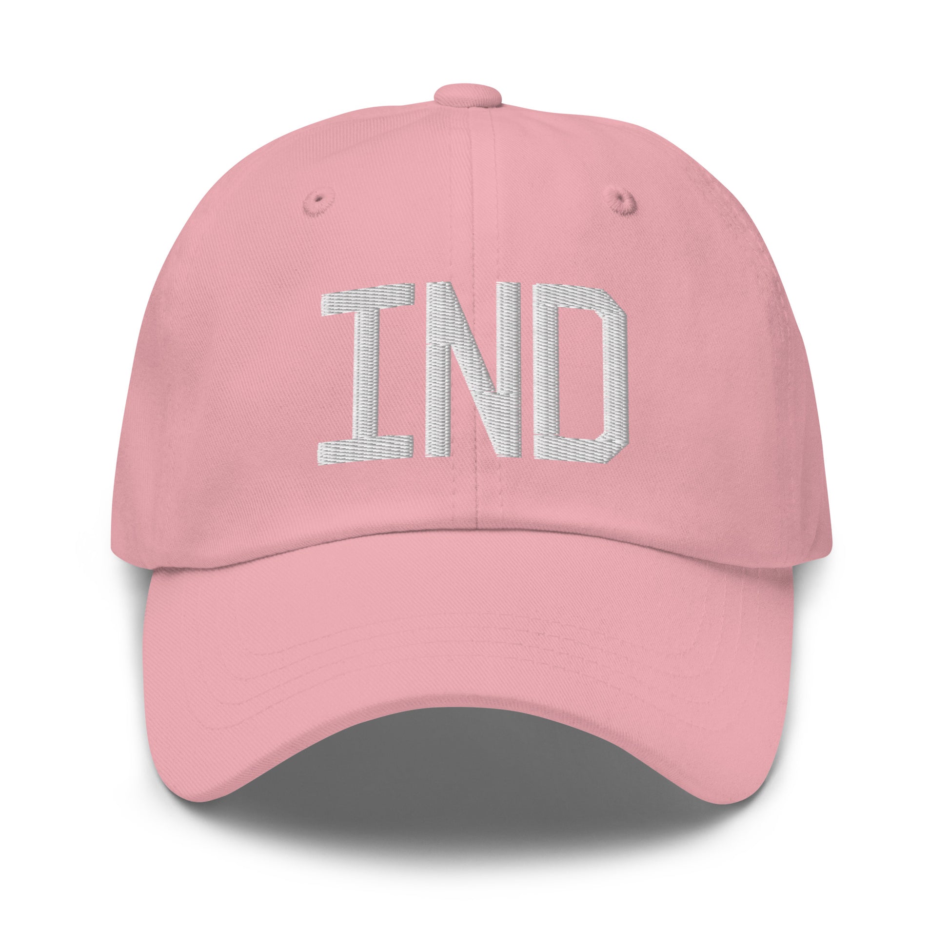 Airport Code Baseball Cap - White • IND Indianapolis • YHM Designs - Image 25