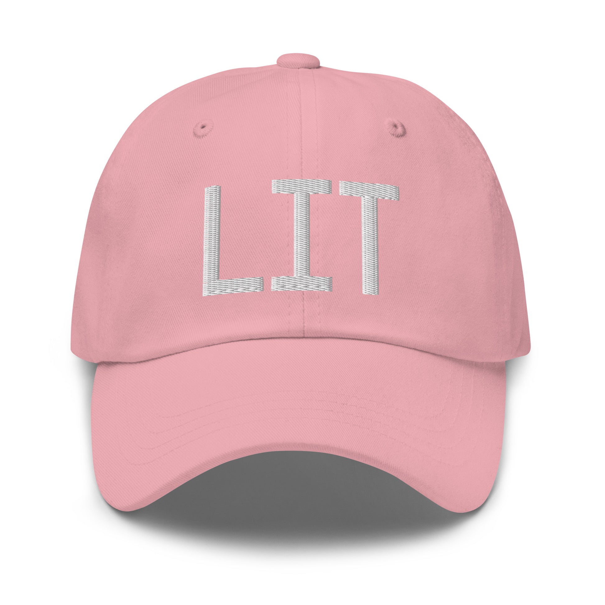 Airport Code Baseball Cap - White • LIT Little Rock • YHM Designs - Image 25