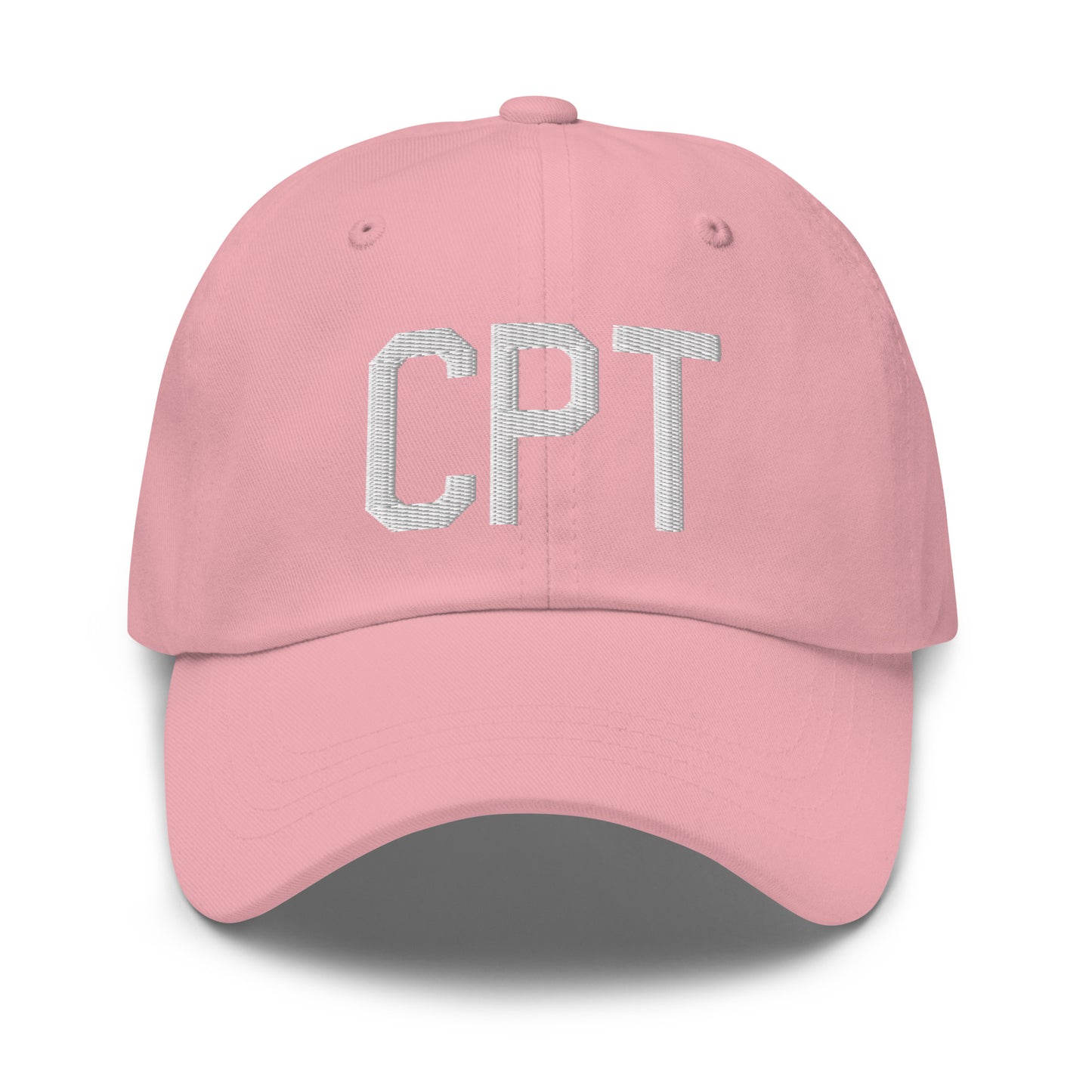 Airport Code Baseball Cap - White • CPT Cape Town • YHM Designs - Image 25
