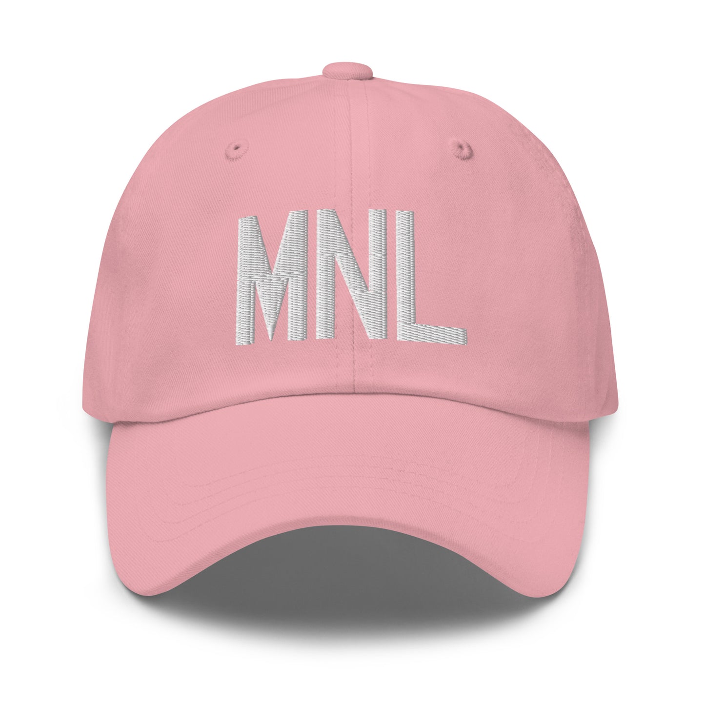 Airport Code Baseball Cap - White • MNL Manila • YHM Designs - Image 25