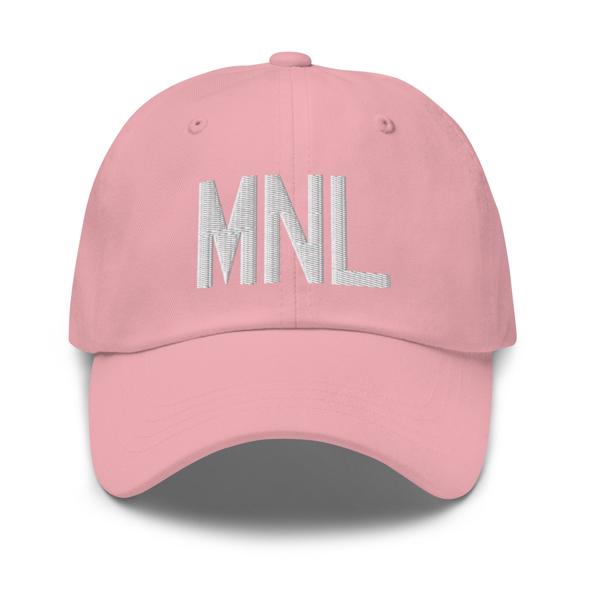 Airport Code Baseball Cap - White • MNL Manila • YHM Designs - Image 25