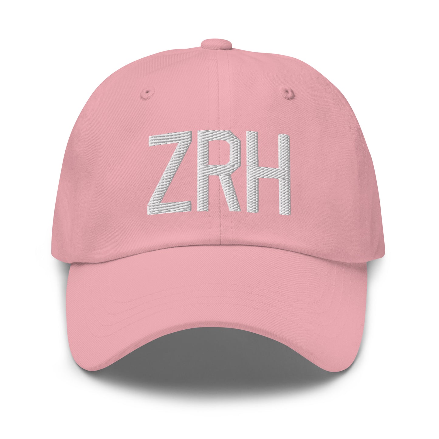 Airport Code Baseball Cap - White • ZRH Zurich • YHM Designs - Image 25