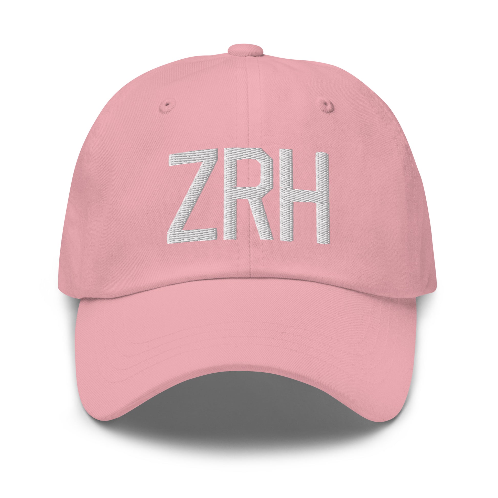 Airport Code Baseball Cap - White • ZRH Zurich • YHM Designs - Image 25
