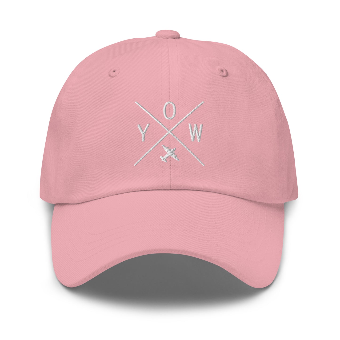 Crossed-X Dad Hat - White • YOW Ottawa • YHM Designs - Image 18