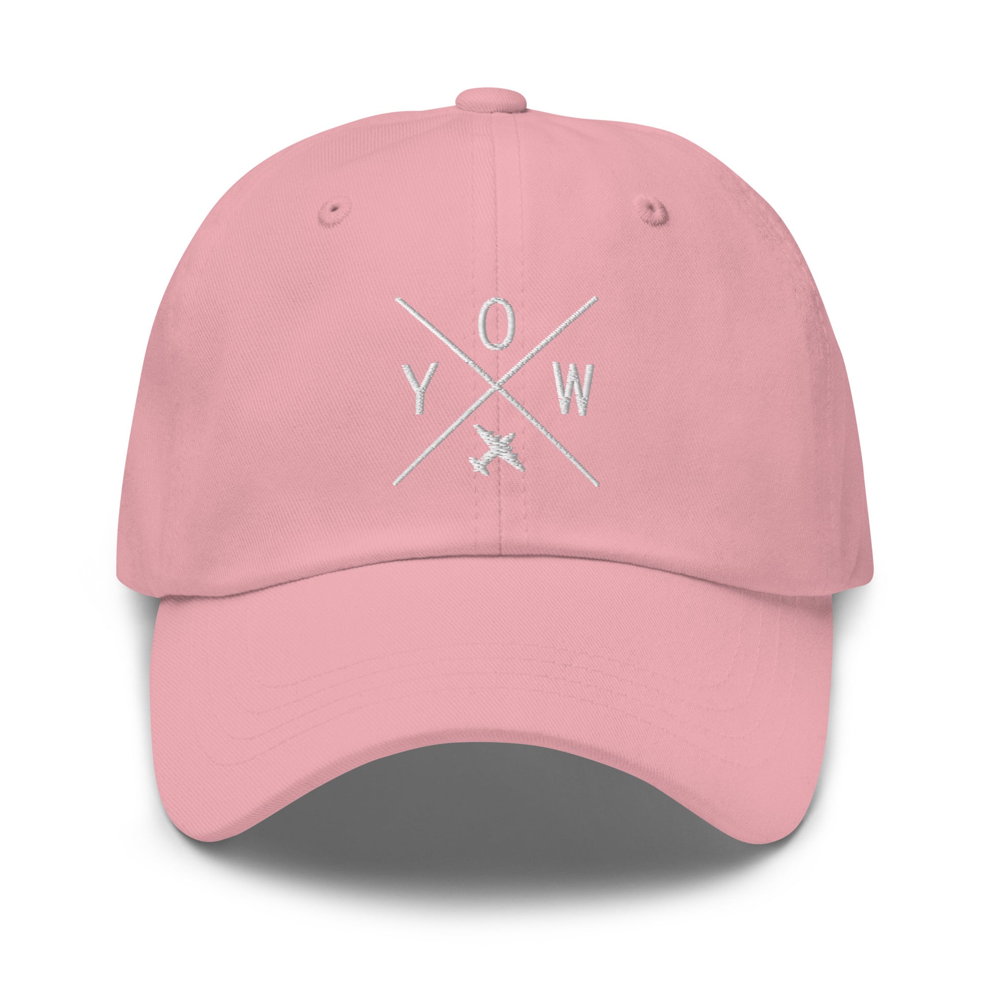 Crossed-X Dad Hat - White • YOW Ottawa • YHM Designs - Image 18