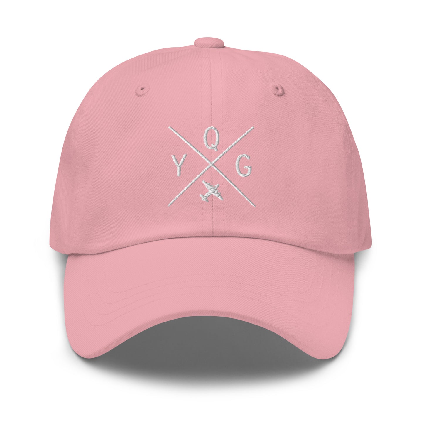 Crossed-X Dad Hat - White • YQG Windsor • YHM Designs - Image 18