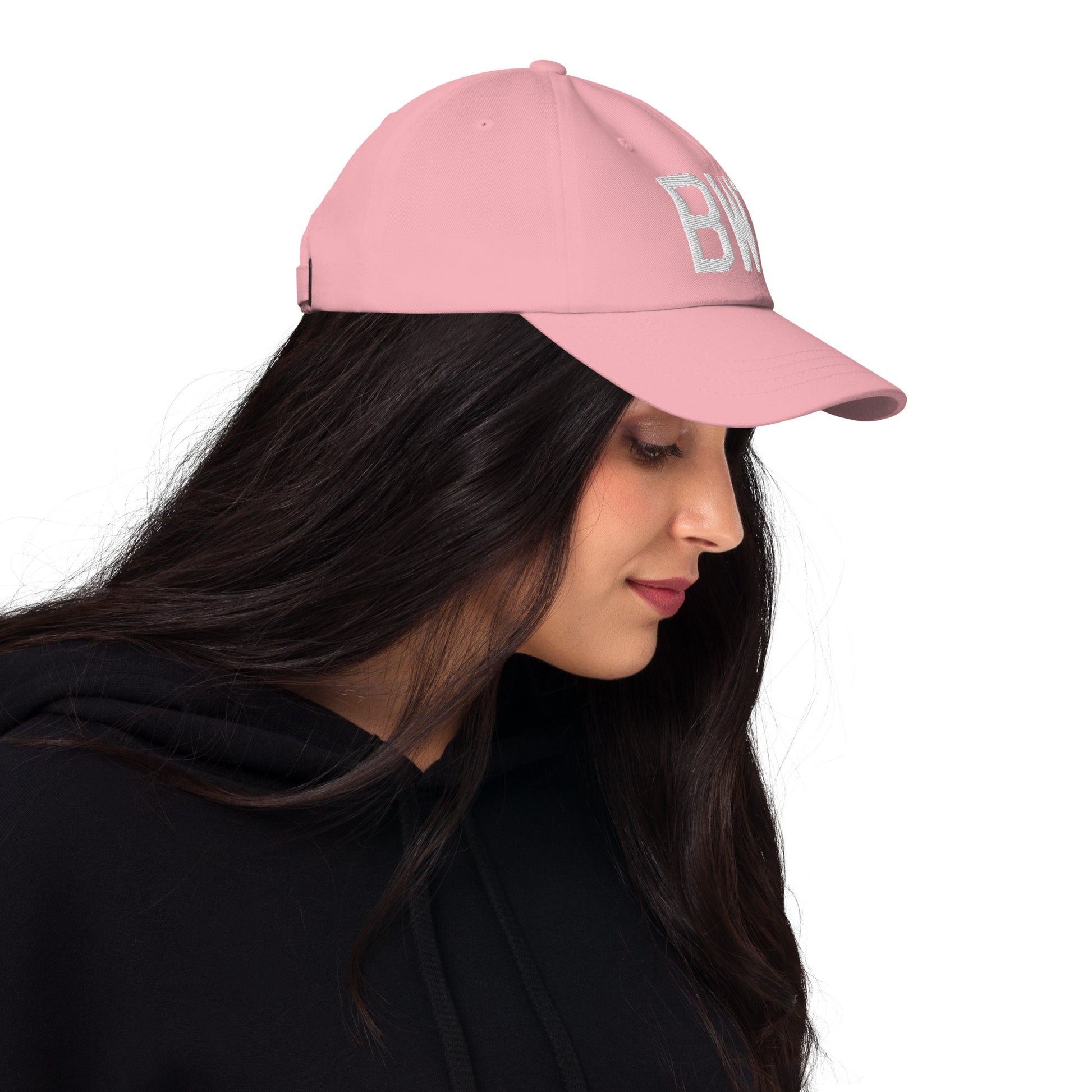 Airport Code Baseball Cap - White • BWI Baltimore • YHM Designs - Image 11