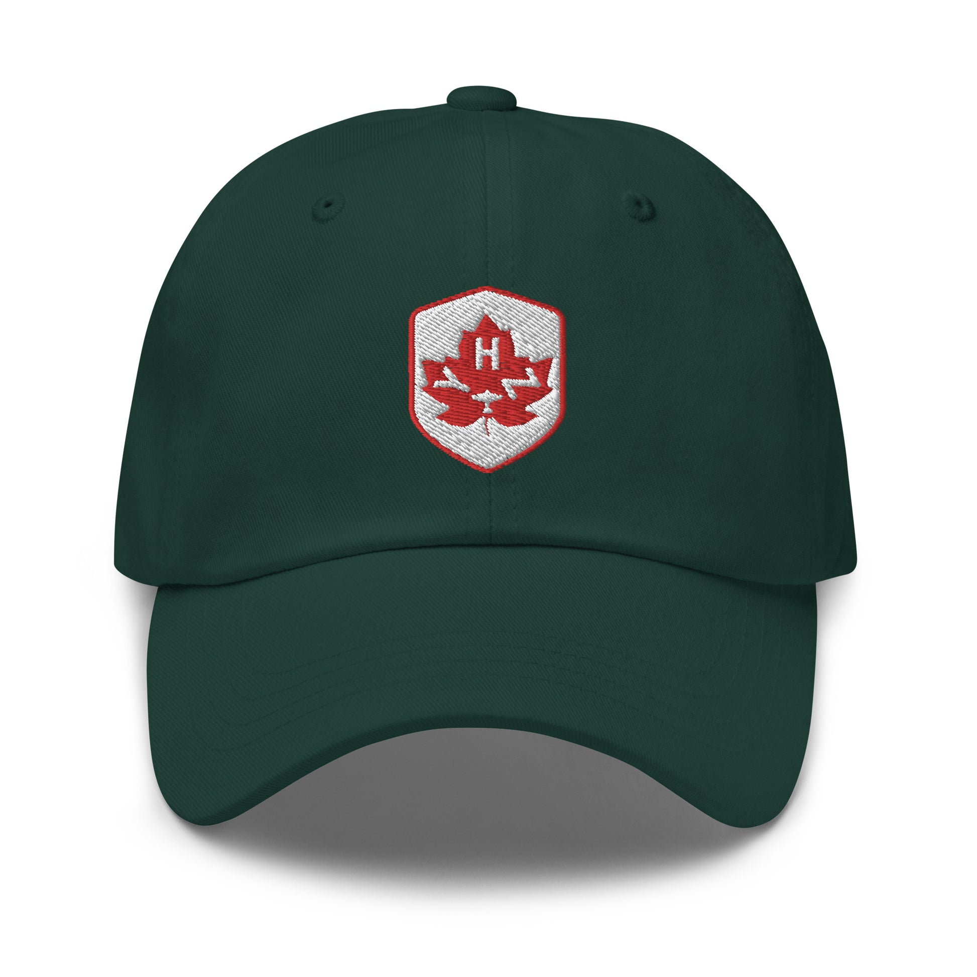 Maple Leaf Baseball Cap - Red/White • YHZ Halifax • YHM Designs - Image 02