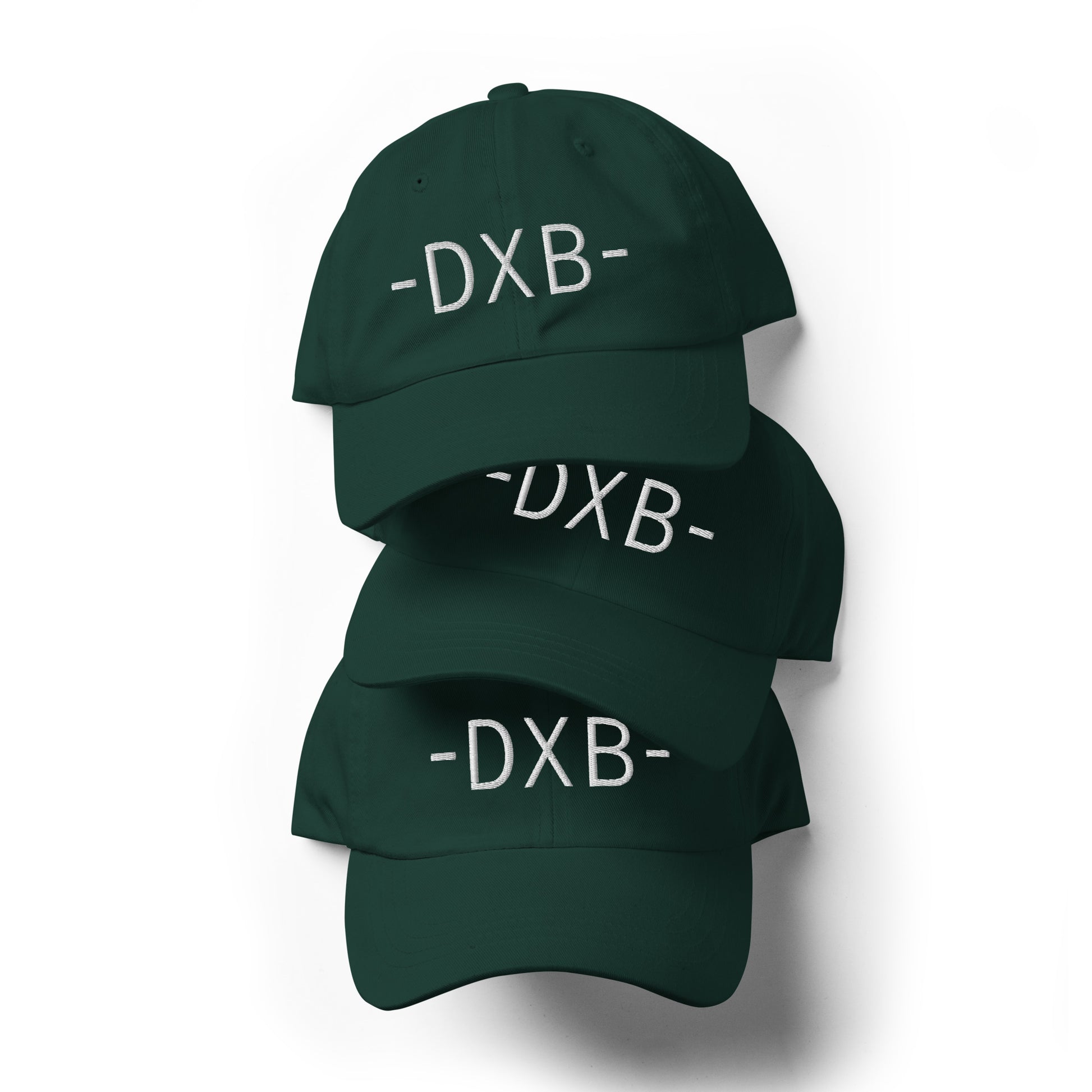 Souvenir Baseball Cap - White • DXB Dubai • YHM Designs - Image 05