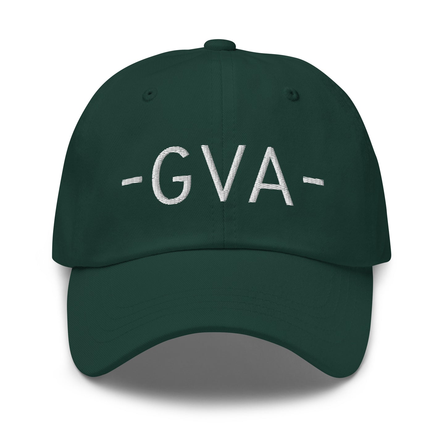 GVA Geneva Baseball Cap • Minimalist Lettering in White • YHM Designs - Image 17