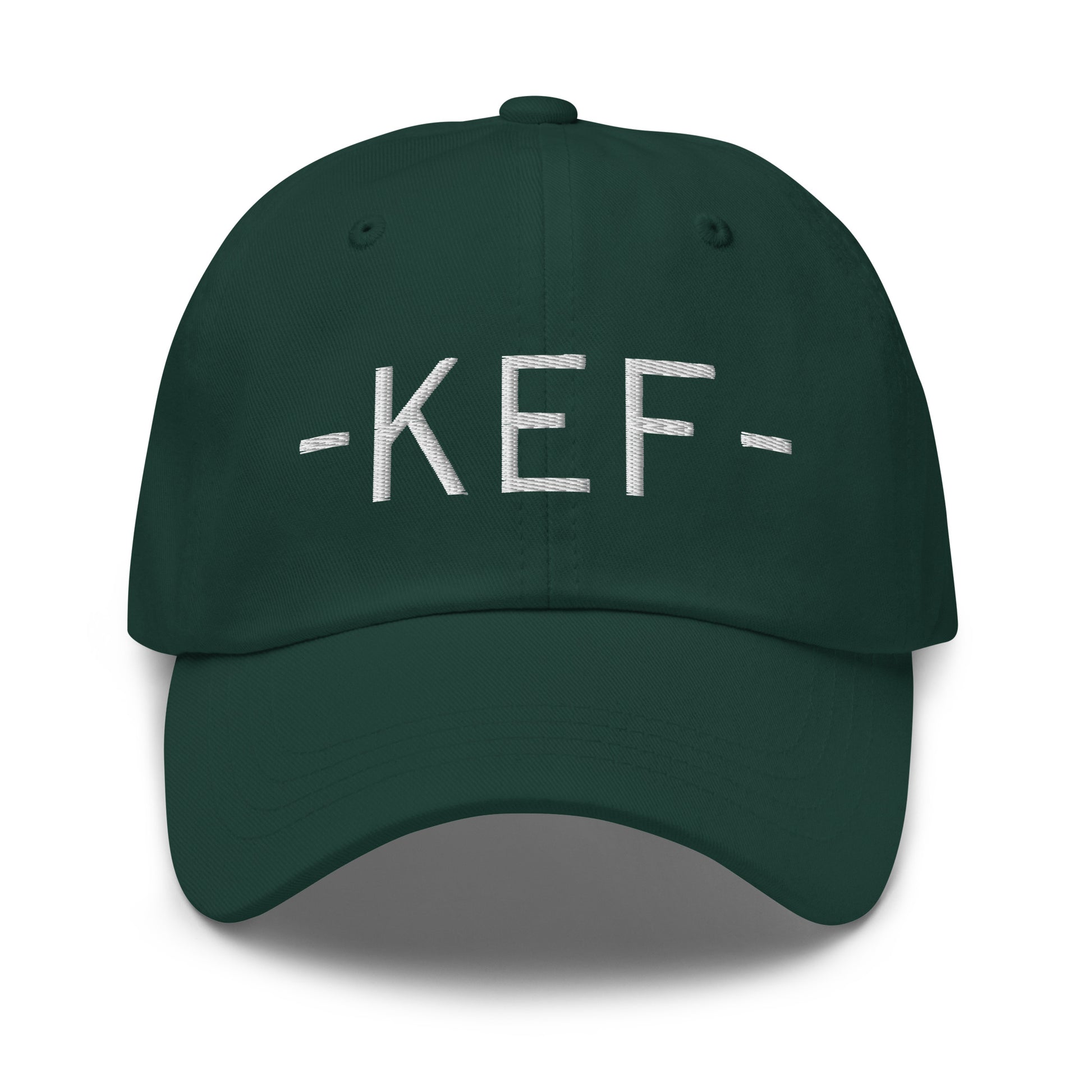 Souvenir Baseball Cap - White • KEF Reykjavik • YHM Designs - Image 17