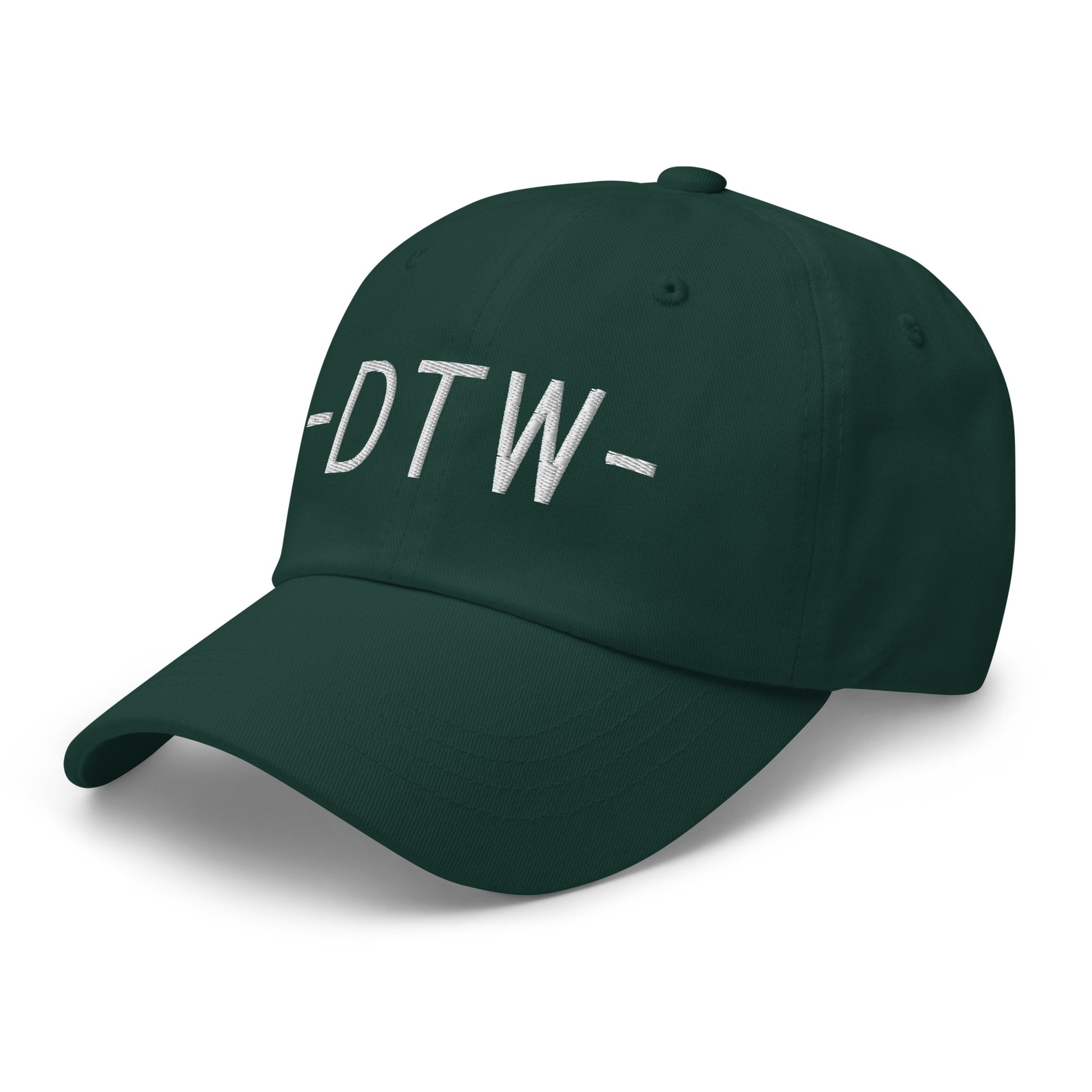 Souvenir Baseball Cap - White • DTW Detroit • YHM Designs - Image 18