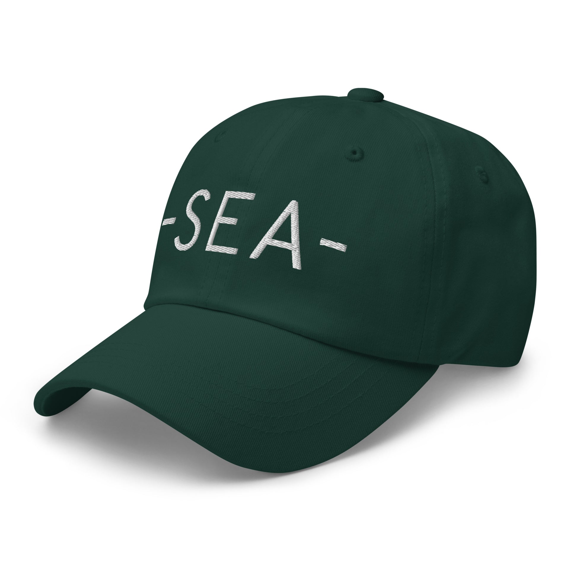 Souvenir Baseball Cap - White • SEA Seattle • YHM Designs - Image 18