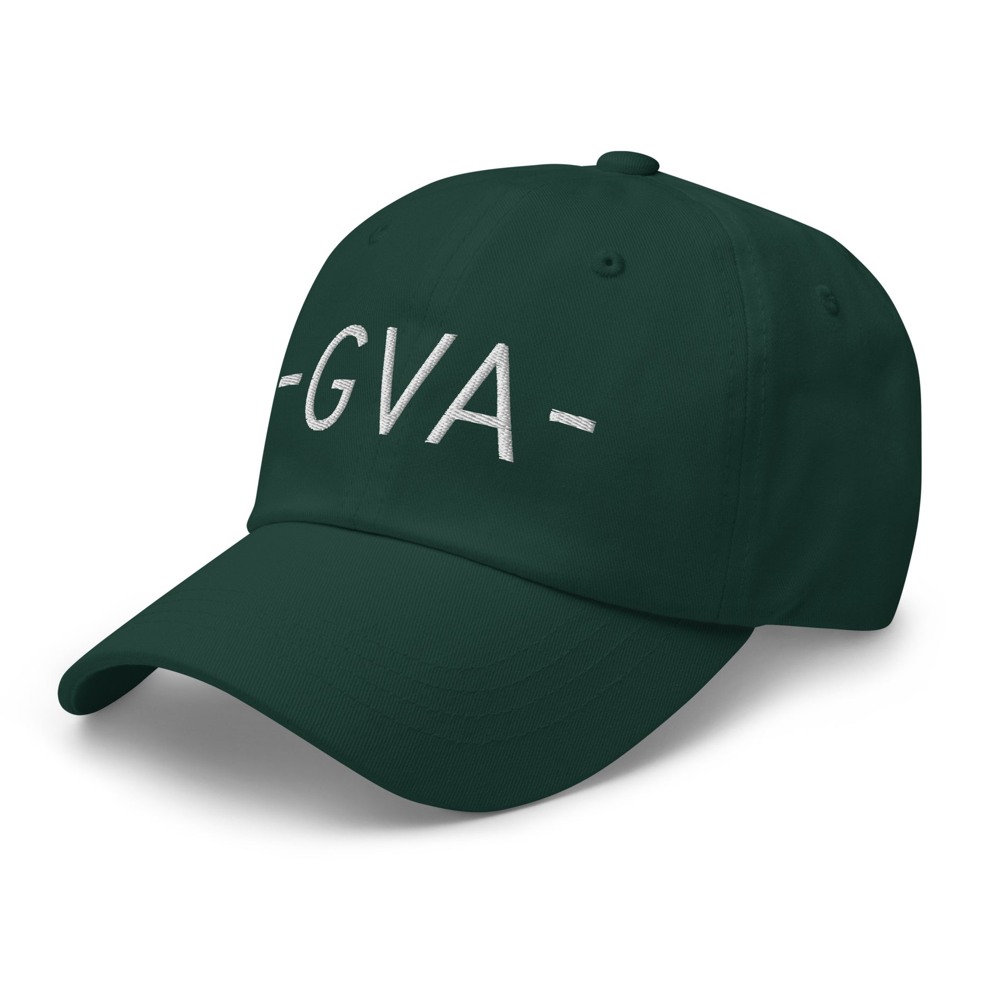GVA Geneva Baseball Cap • Minimalist Lettering in White • YHM Designs - Image 18
