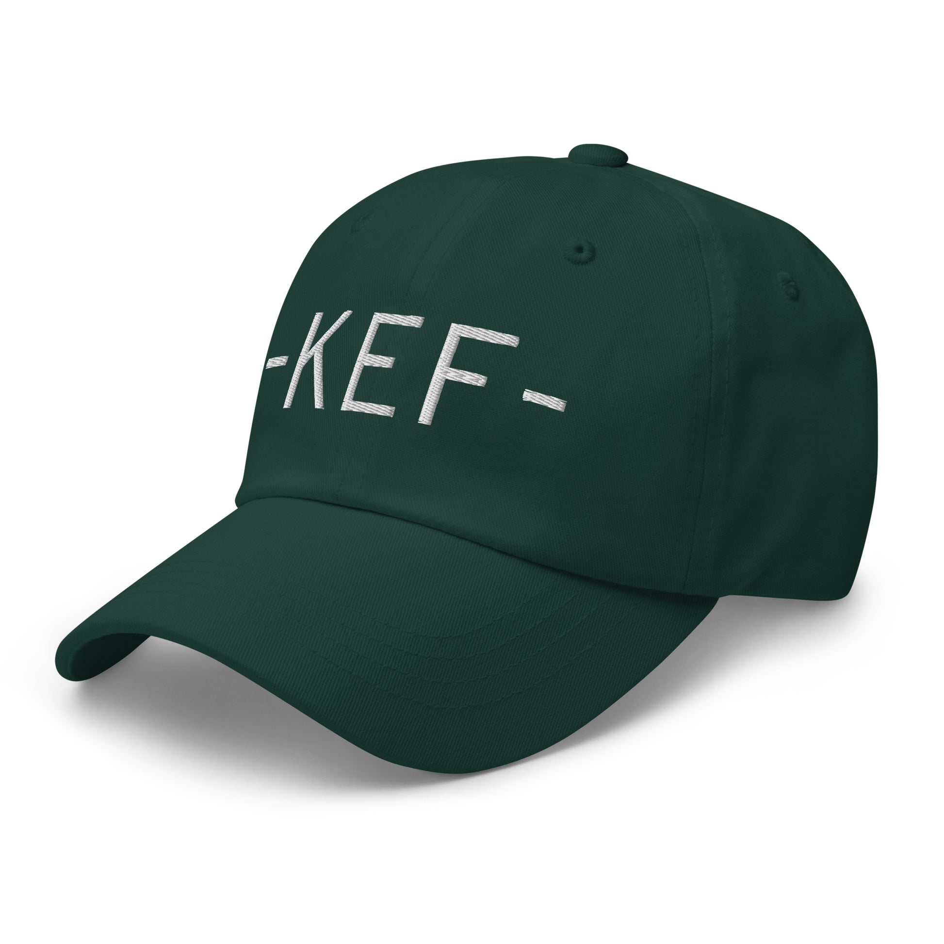 Souvenir Baseball Cap - White • KEF Reykjavik • YHM Designs - Image 18