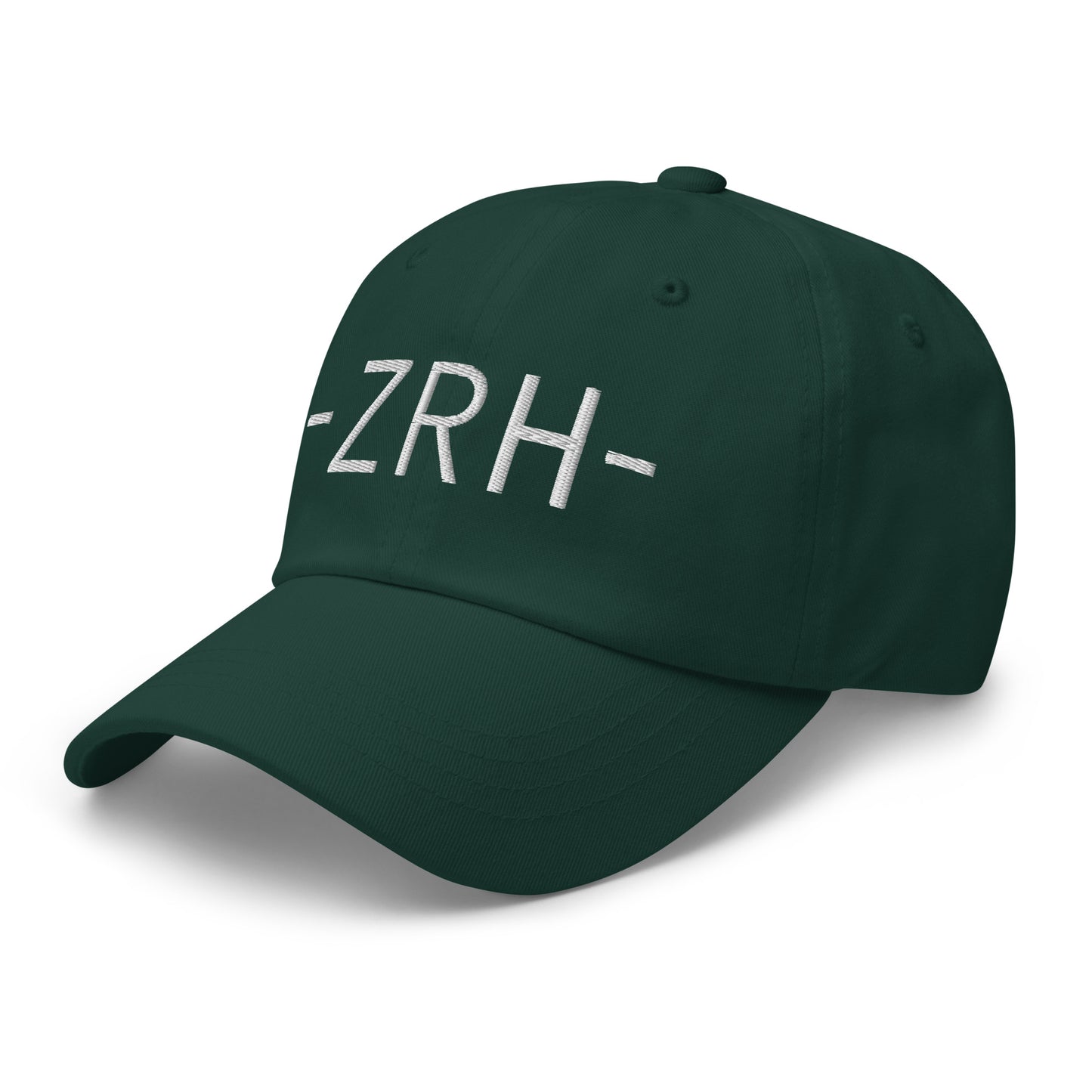 Souvenir Baseball Cap - White • ZRH Zurich • YHM Designs - Image 18