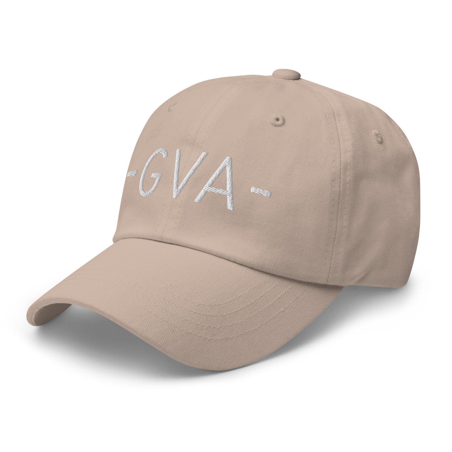 GVA Geneva Baseball Cap • Minimalist Lettering in White • YHM Designs - Image 24