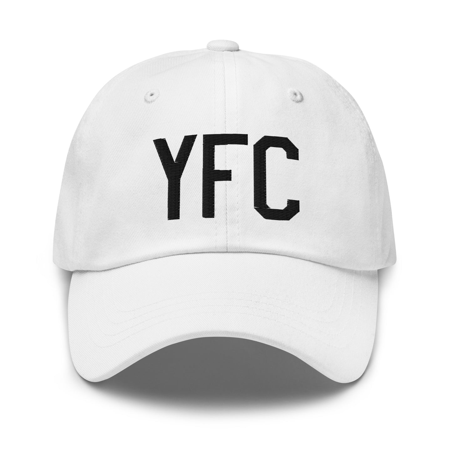 Airport Code Baseball Cap - Black • YFC Fredericton • YHM Designs - Image 18