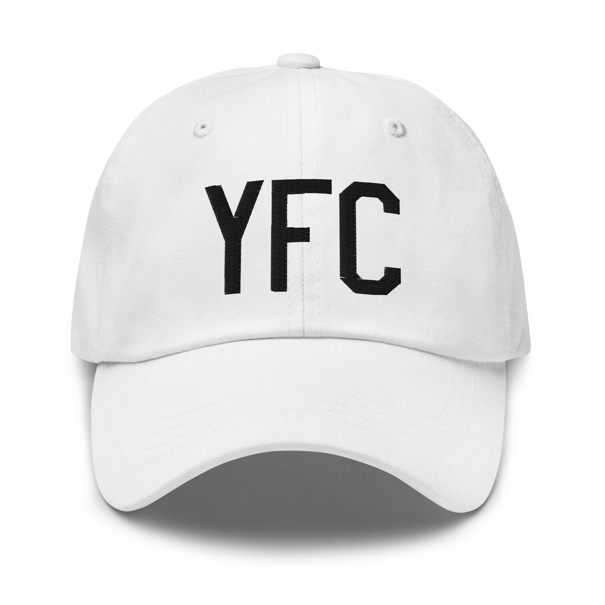Airport Code Baseball Cap - Black • YFC Fredericton • YHM Designs - Image 18