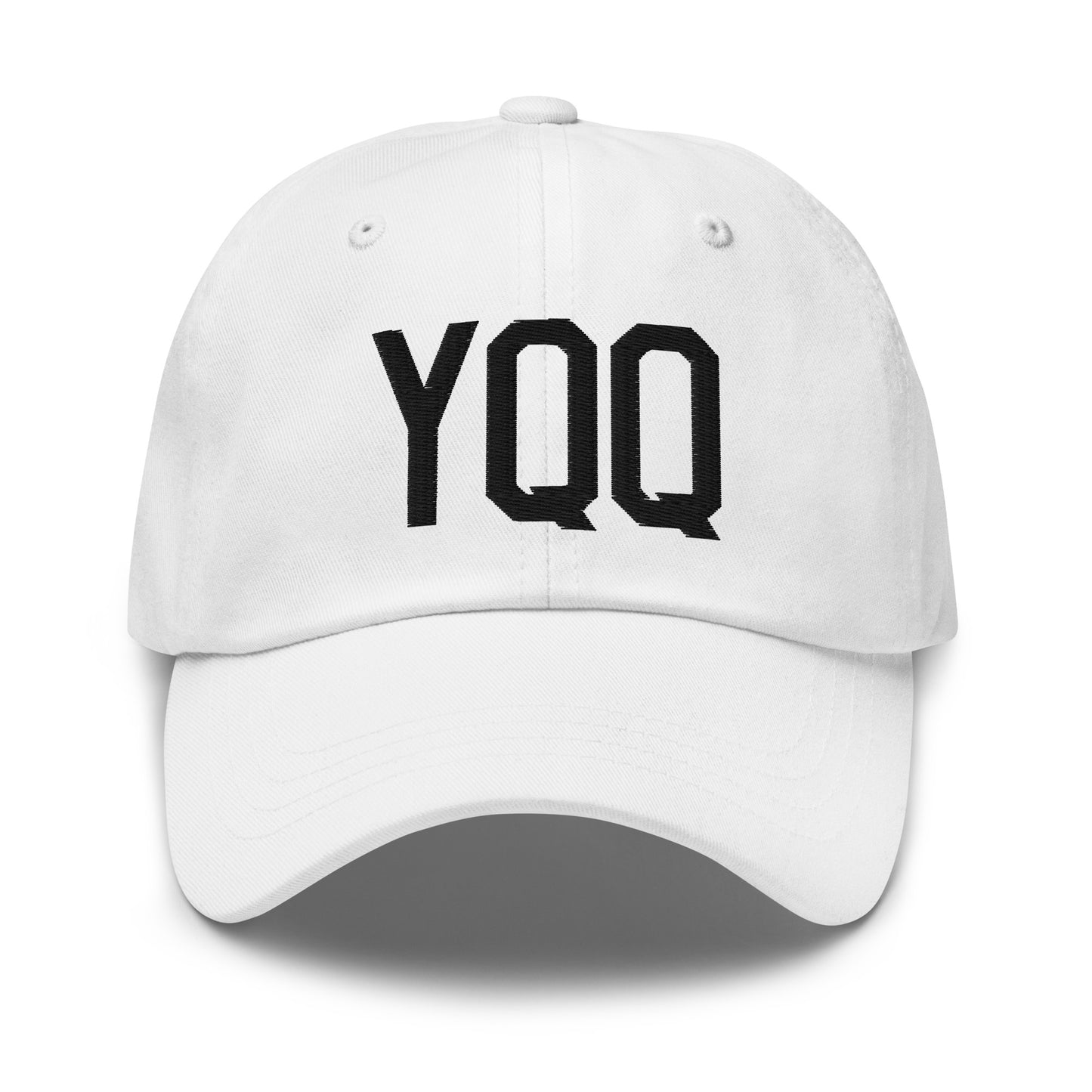 Airport Code Baseball Cap - Black • YQQ Comox • YHM Designs - Image 18