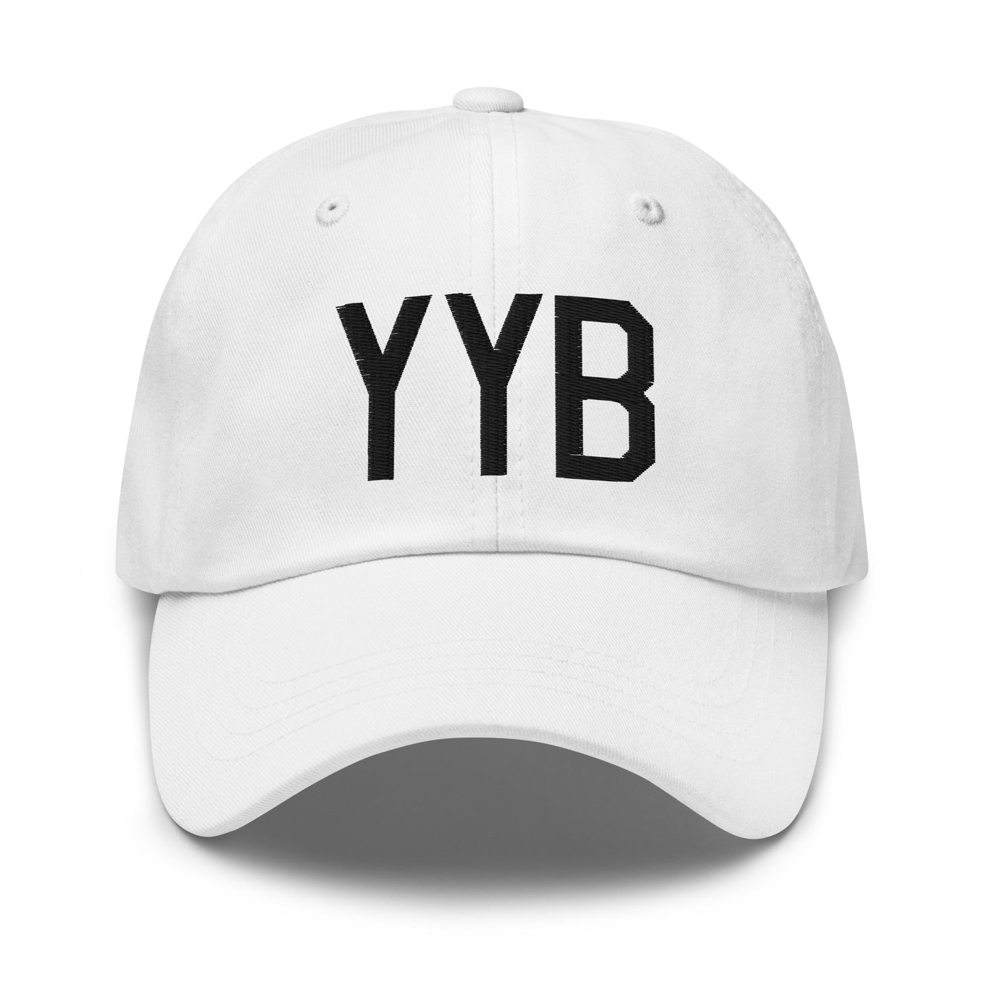 Airport Code Baseball Cap - Black • YYB North Bay • YHM Designs - Image 18