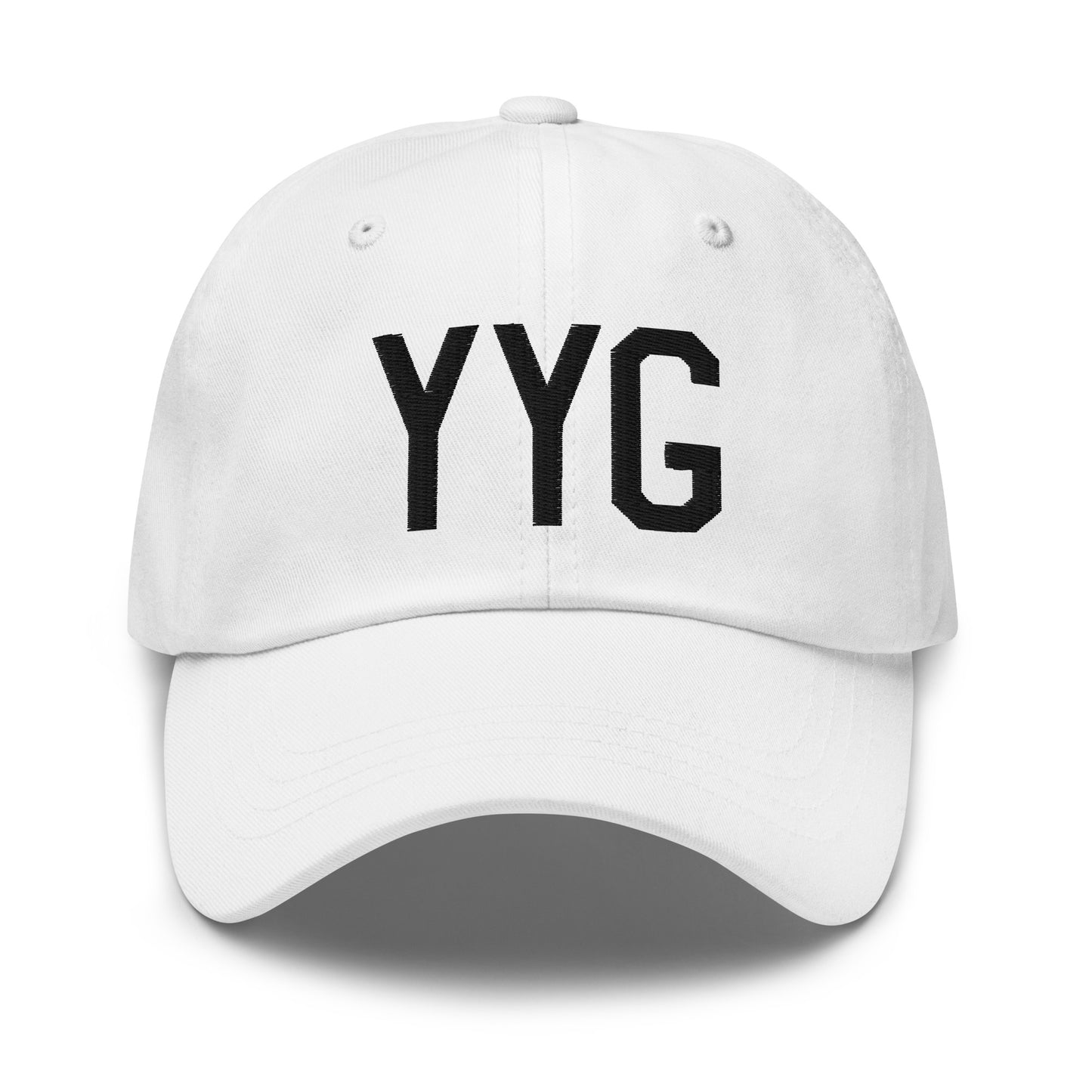 Airport Code Baseball Cap - Black • YYG Charlottetown • YHM Designs - Image 18