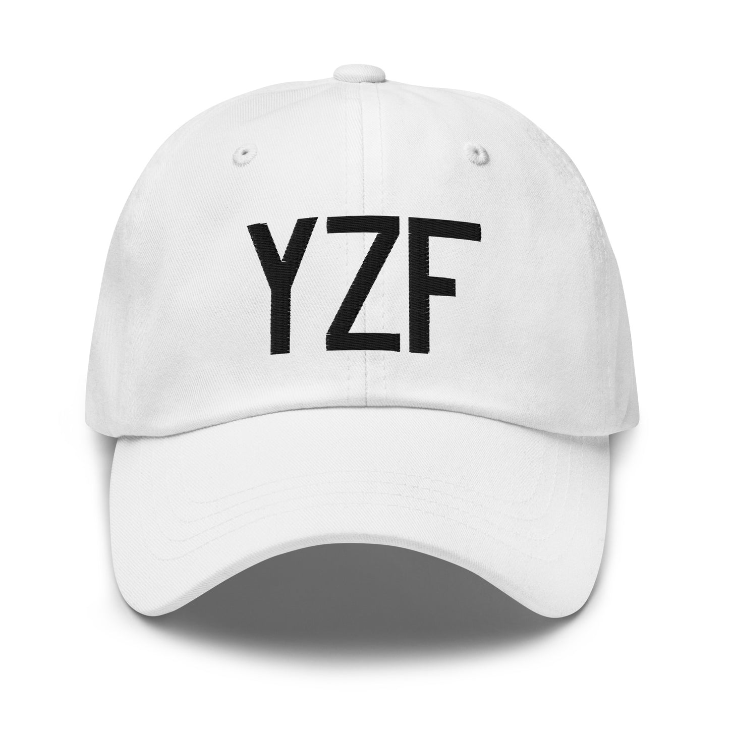 Airport Code Baseball Cap - Black • YZF Yellowknife • YHM Designs - Image 18