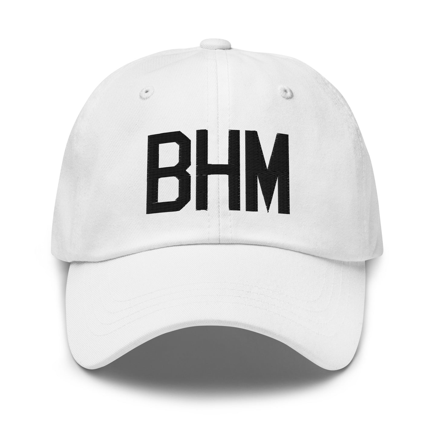 Airport Code Baseball Cap - Black • BHM Birmingham • YHM Designs - Image 18