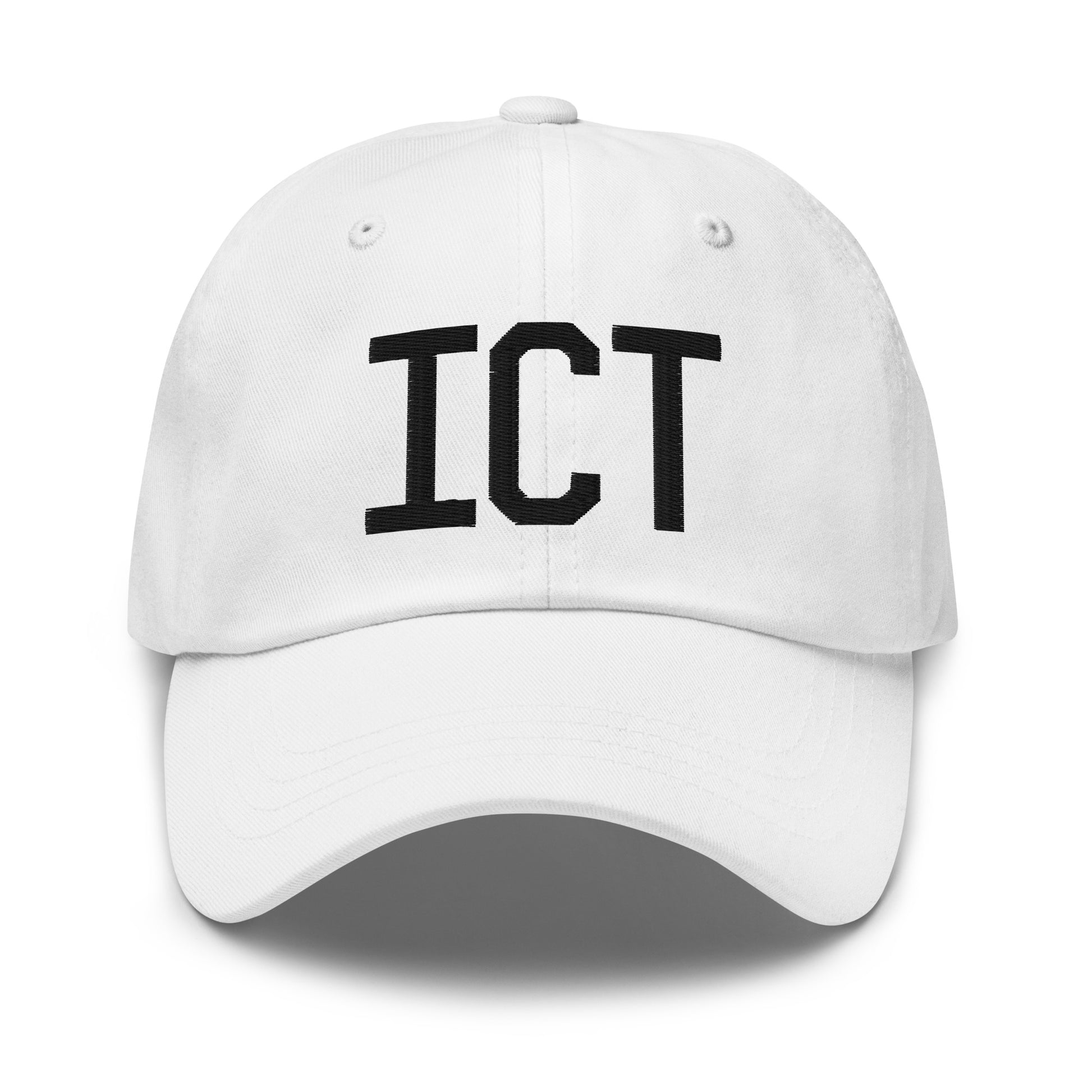 Airport Code Baseball Cap - Black • ICT Wichita • YHM Designs - Image 18