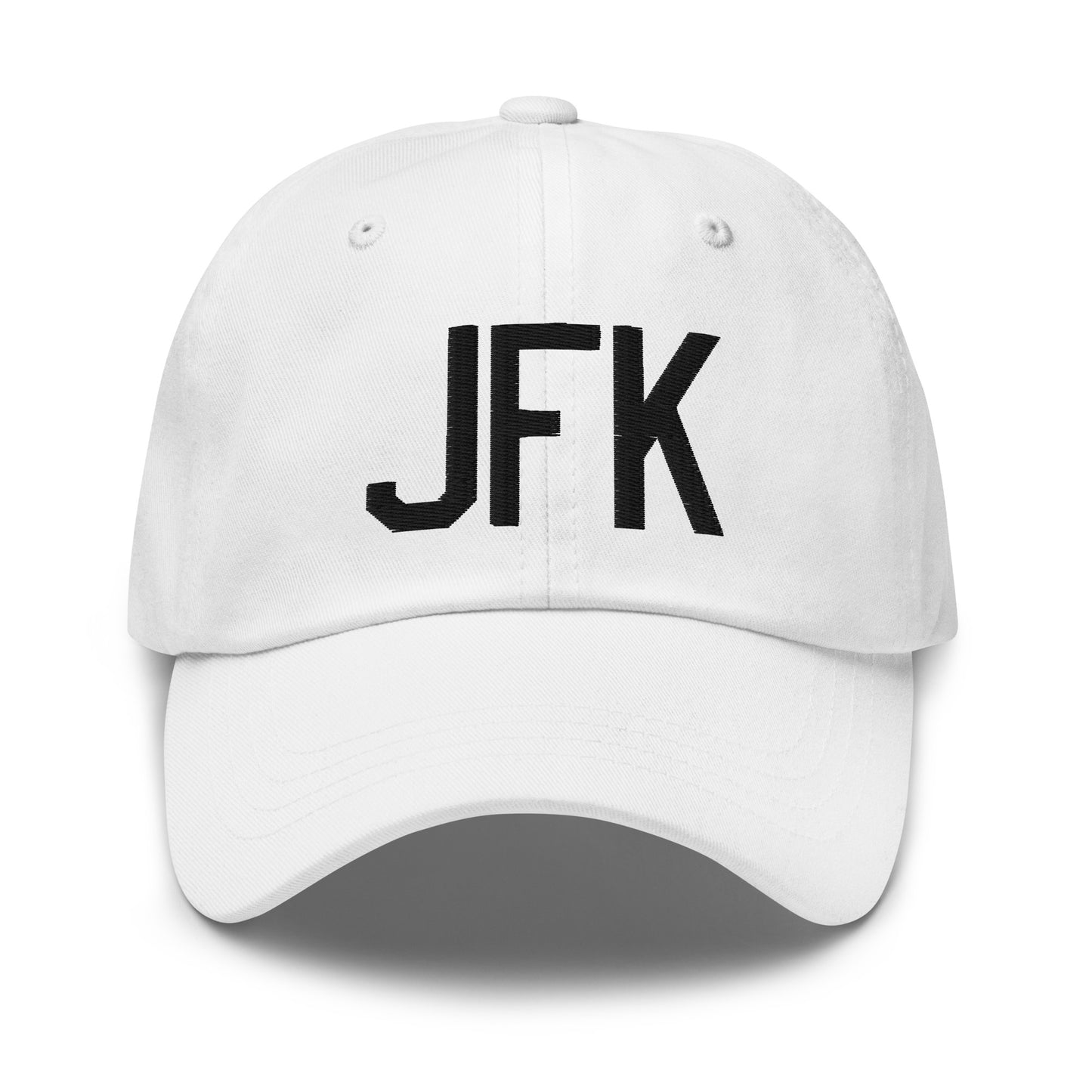 Airport Code Baseball Cap - Black • JFK New York • YHM Designs - Image 18