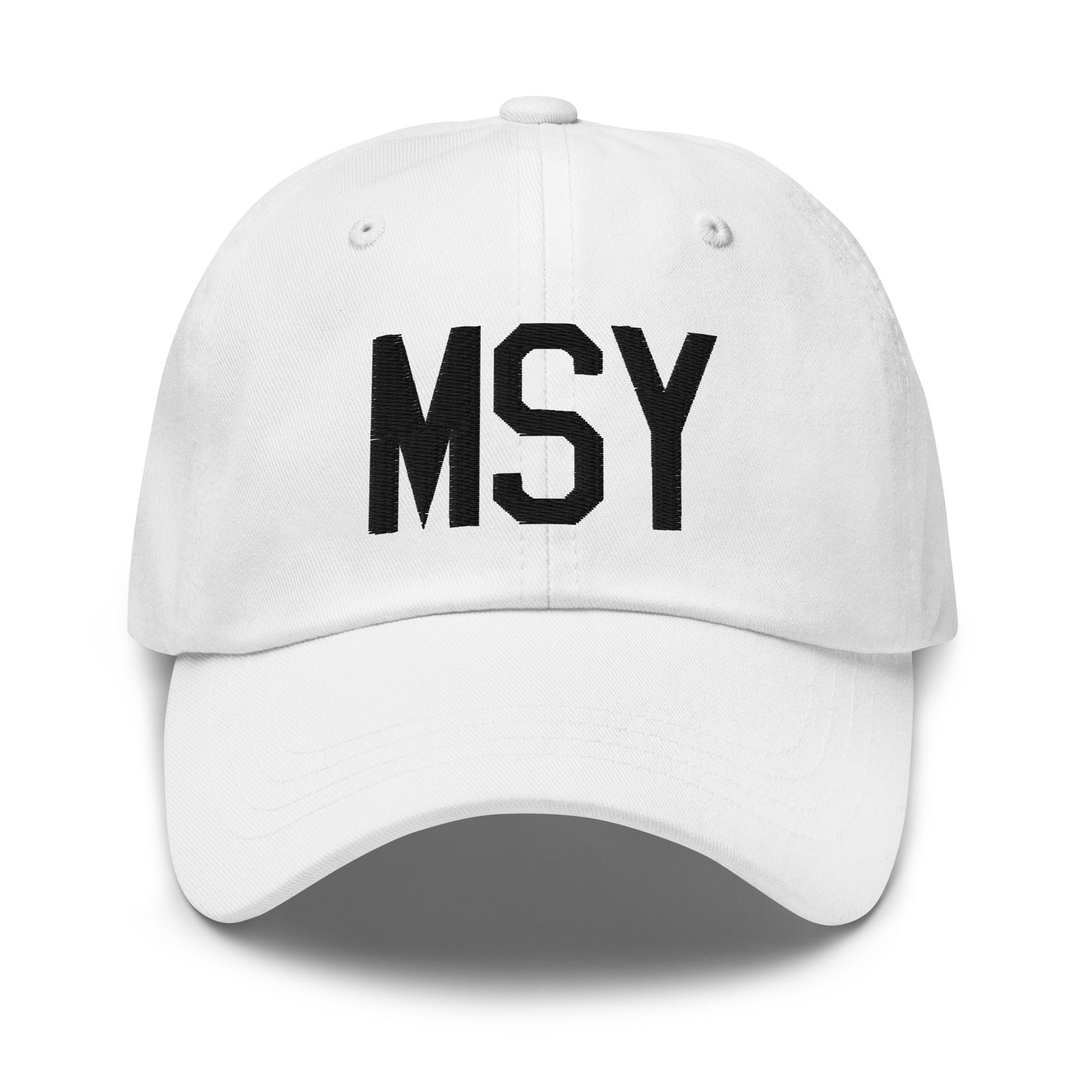 Airport Code Baseball Cap - Black • MSY New Orleans • YHM Designs - Image 18