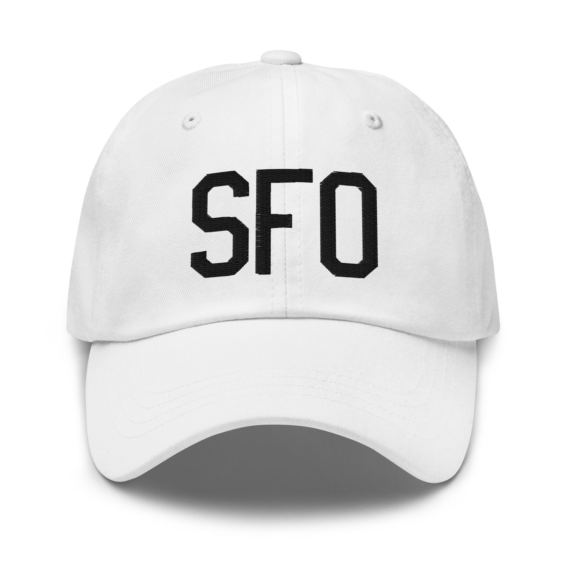Airport Code Baseball Cap - Black • SFO San Francisco • YHM Designs - Image 18