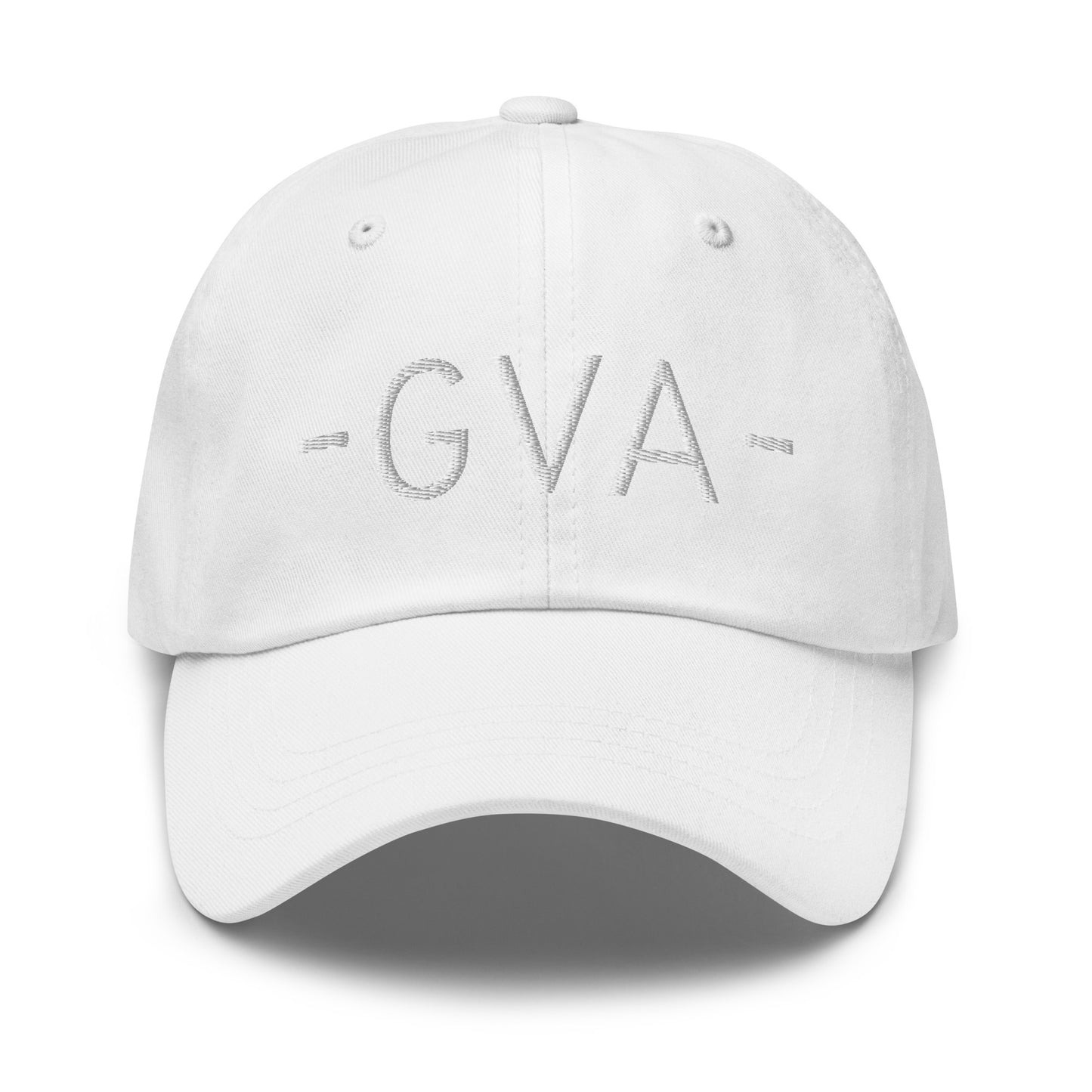 GVA Geneva Baseball Cap • Minimalist Lettering in White • YHM Designs - Image 29