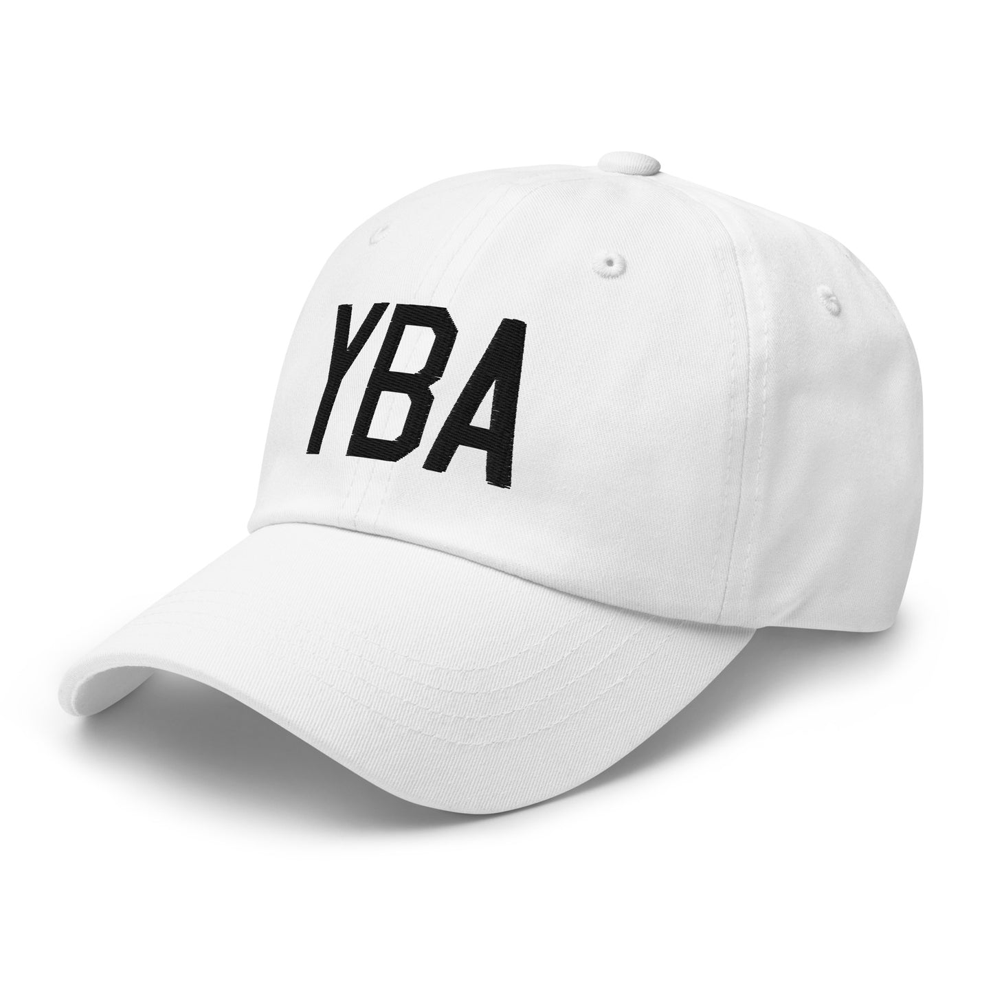 Airport Code Baseball Cap - Black • YBA Banff • YHM Designs - Image 20