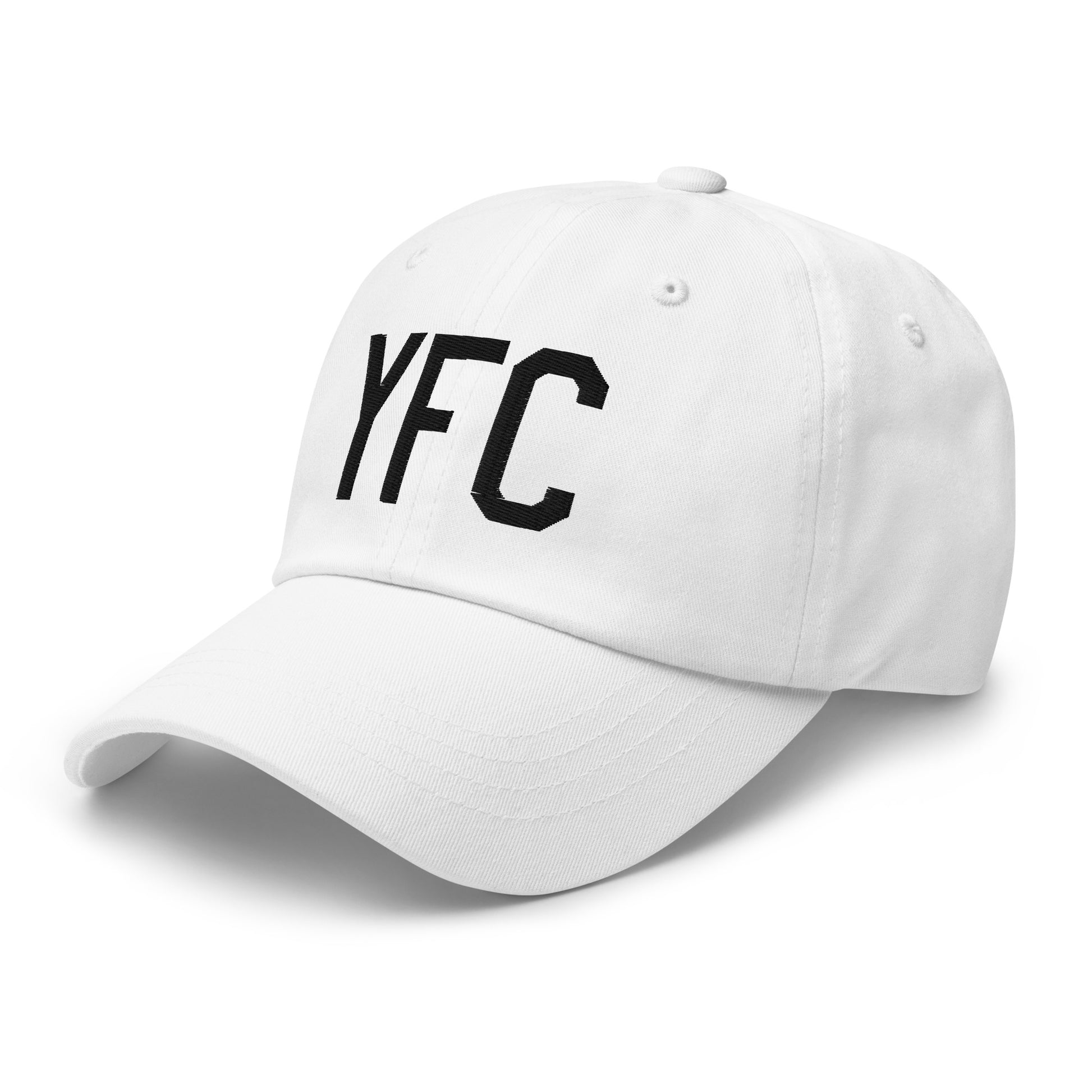 Airport Code Baseball Cap - Black • YFC Fredericton • YHM Designs - Image 20