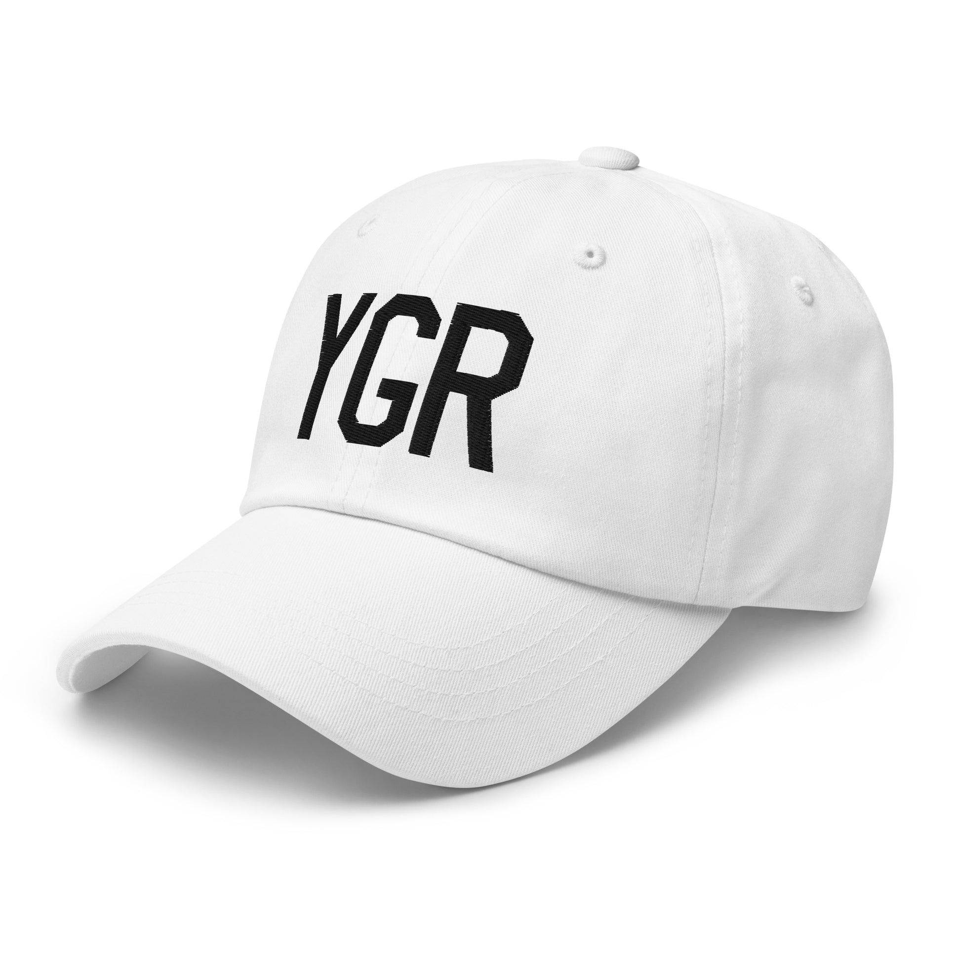 Airport Code Baseball Cap - Black • YGR Îles-de-la-Madeleine • YHM Designs - Image 20