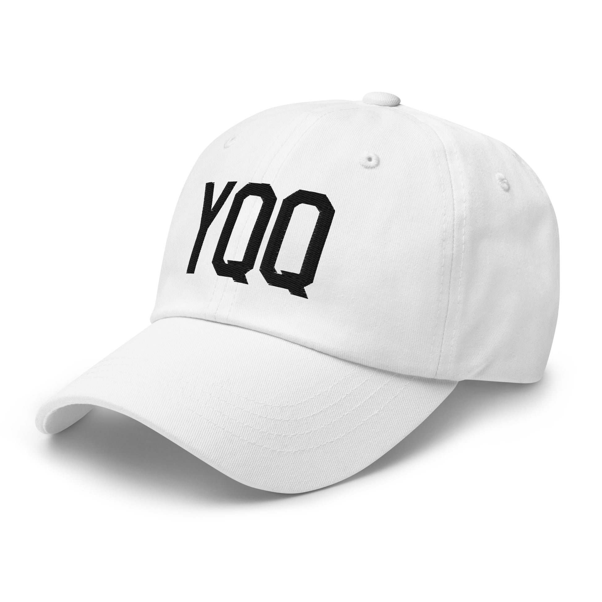 Airport Code Baseball Cap - Black • YQQ Comox • YHM Designs - Image 20