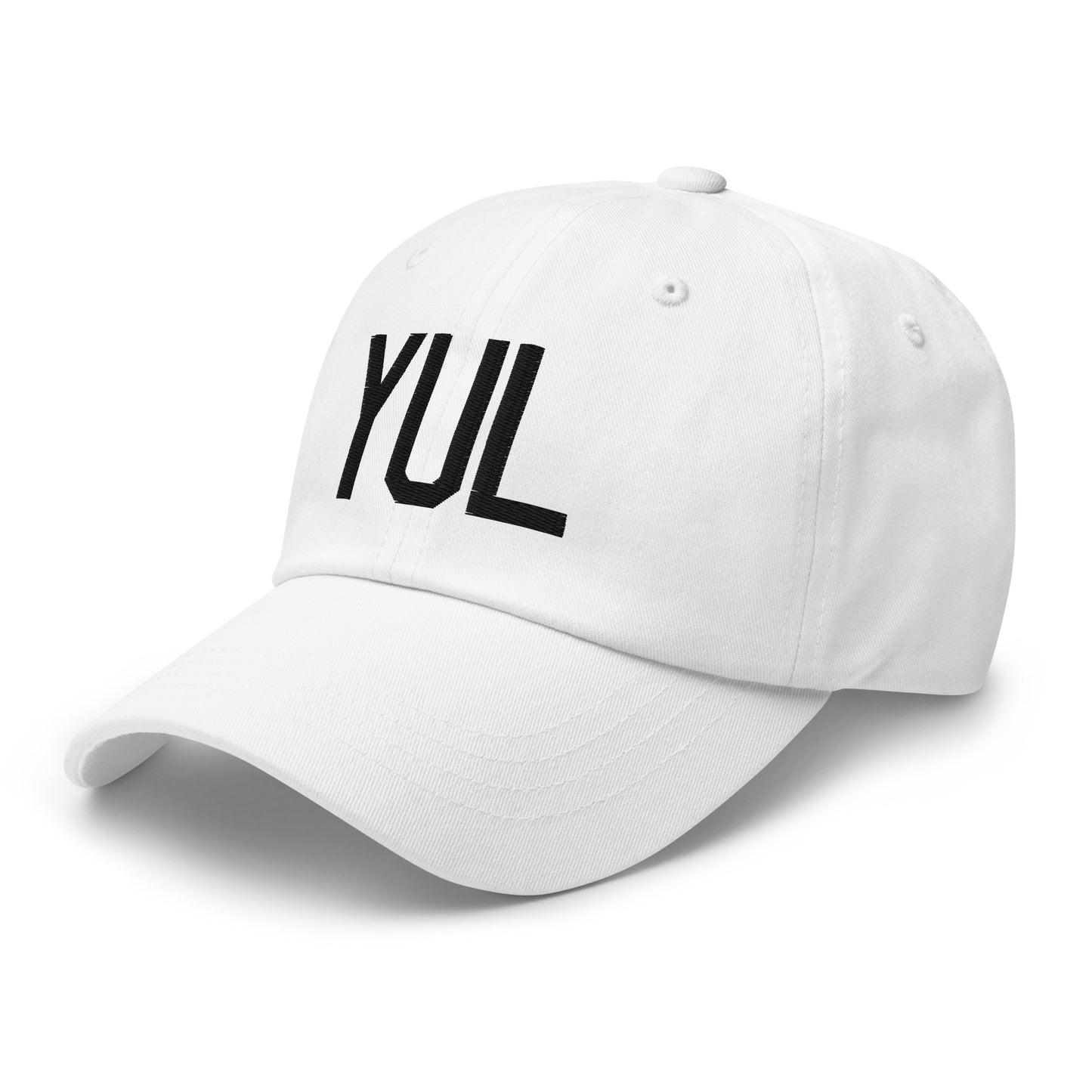 Airport Code Baseball Cap - Black • YUL Montreal • YHM Designs - Image 20