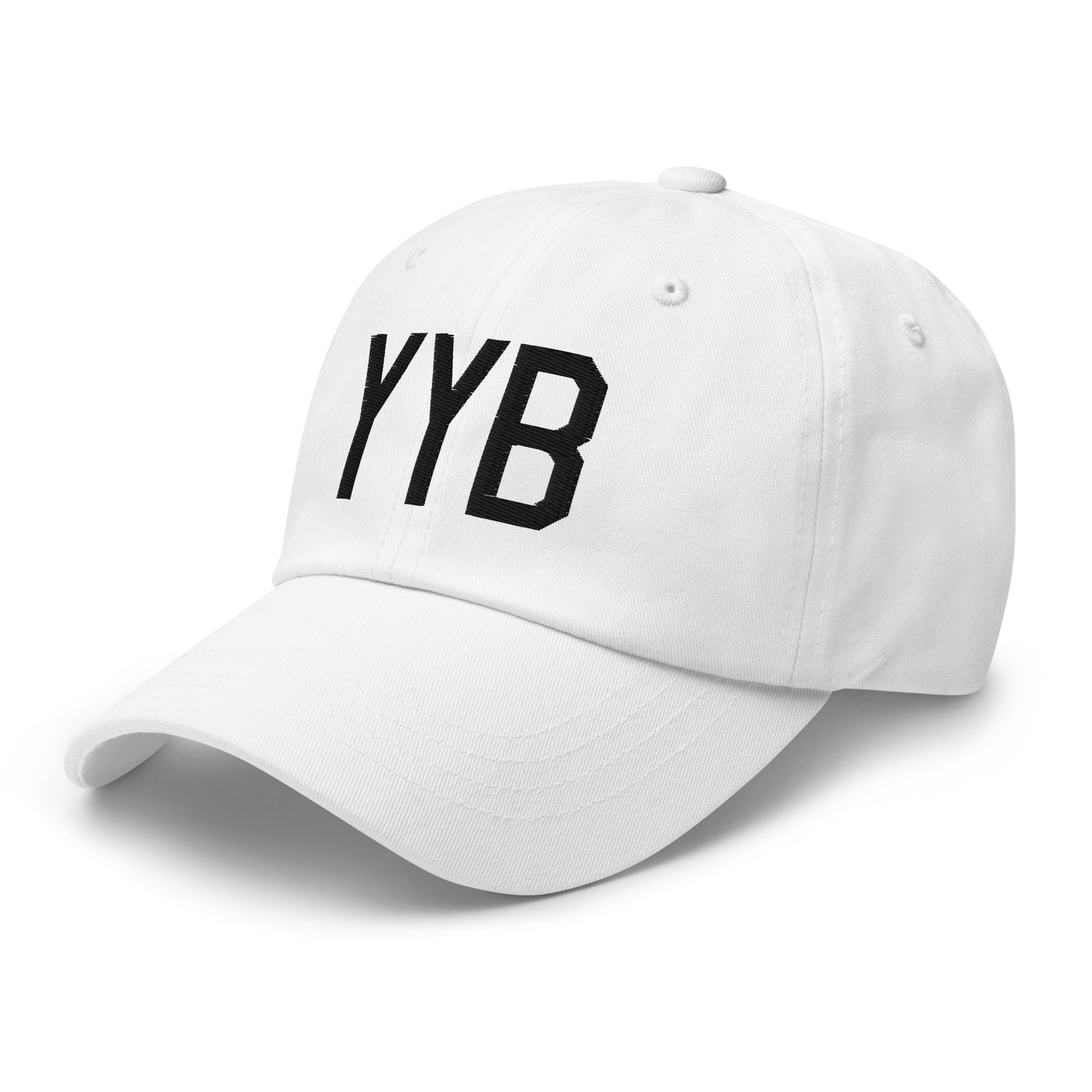 Airport Code Baseball Cap - Black • YYB North Bay • YHM Designs - Image 20