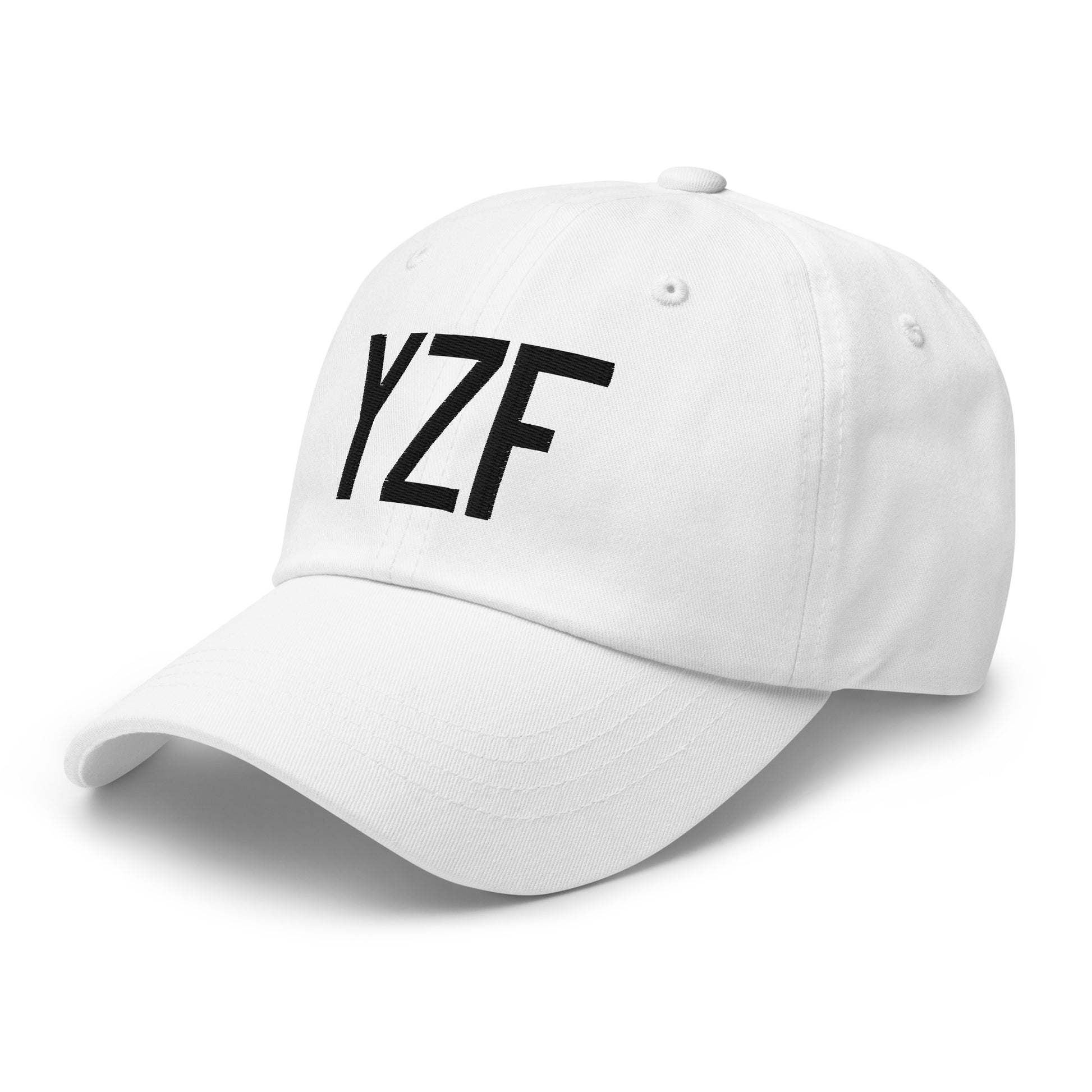 Airport Code Baseball Cap - Black • YZF Yellowknife • YHM Designs - Image 20